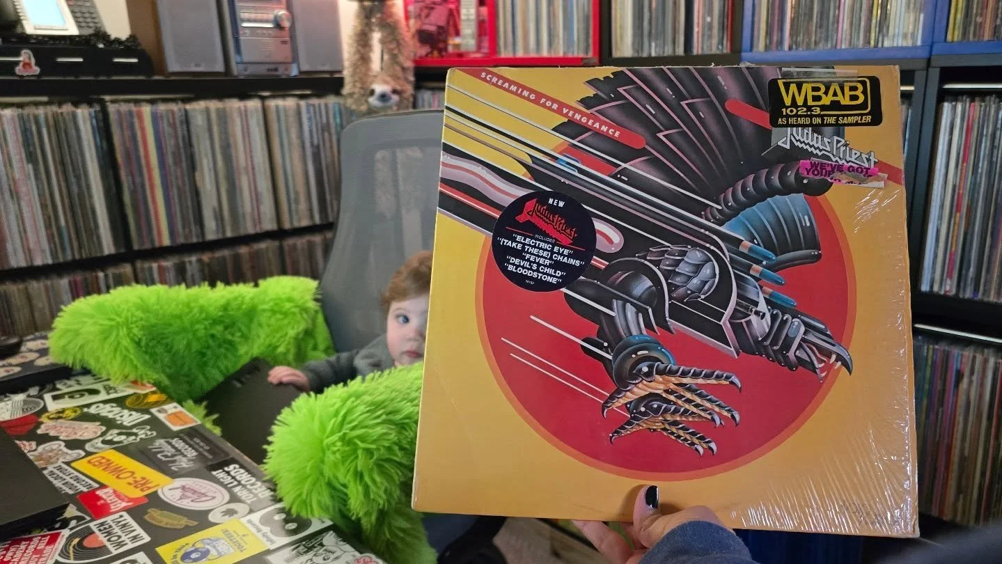 It's time the boy knows who Halford is. I didn't meet Halford until I was 1 (at a Fight in-store and embarrassingly enough, i was wearing a bonnet...i'll never forgive my mother for that) but we've gotta get a head start on these things...so, Judas P