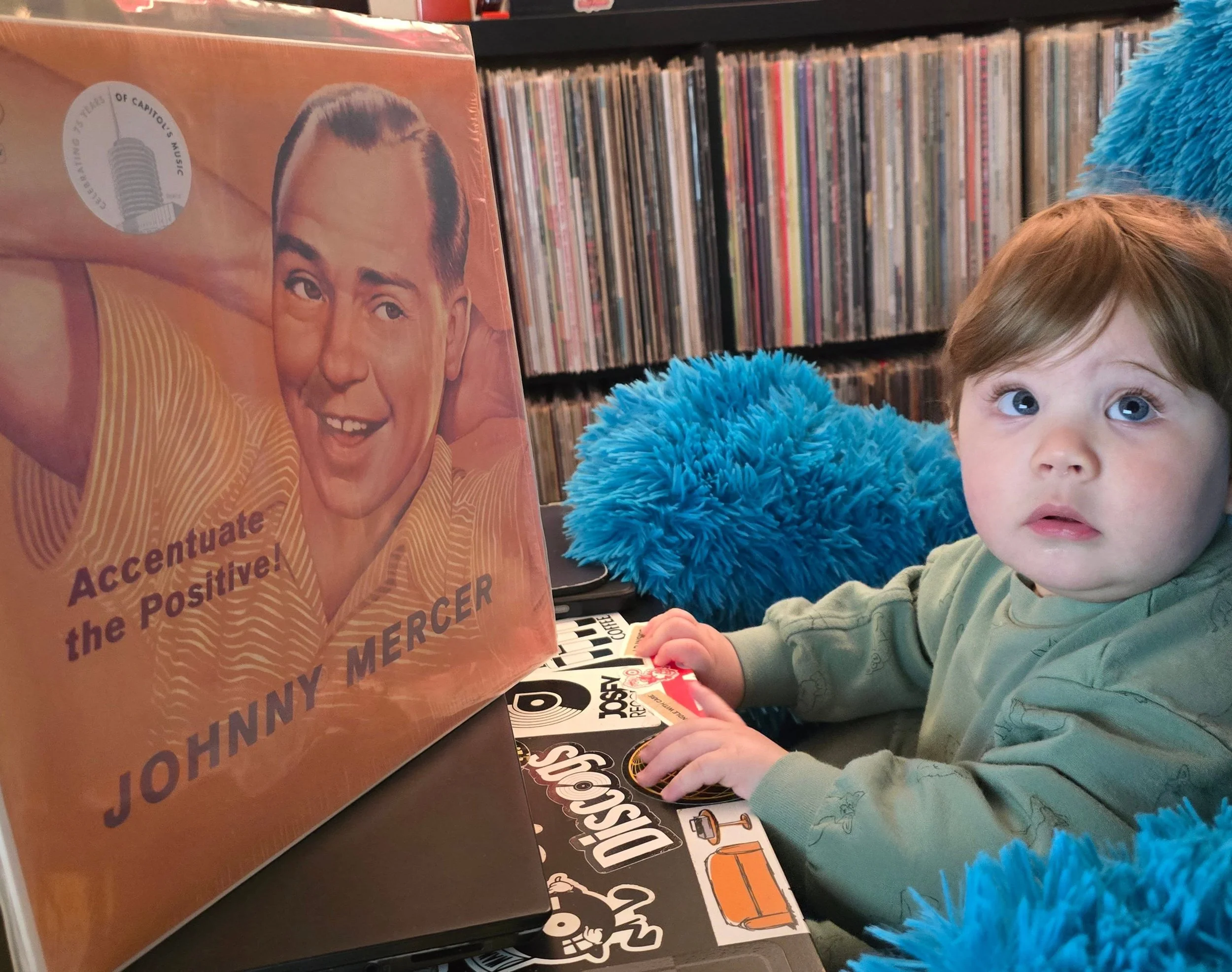 I just broke the news that i'm leaving for the weekend. I think he's worried. So, we're calling on Johnny Mercer today for a pick-me-up. 

Enjoy your weekend, everyone. ACCENTUATE THE POSITIVE.