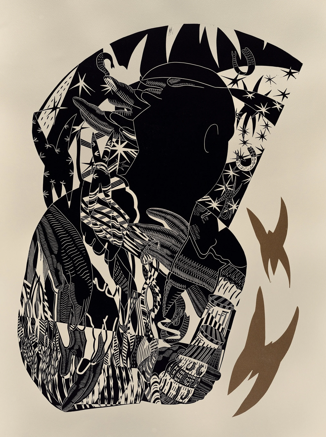 Hermes View
Linocut 86cm x 62cm