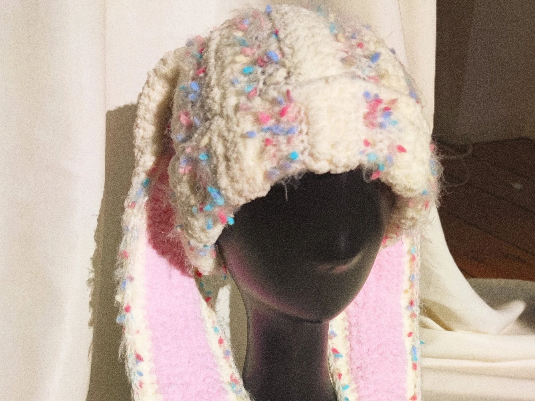 bunny balaclava crochet bunny bonnet