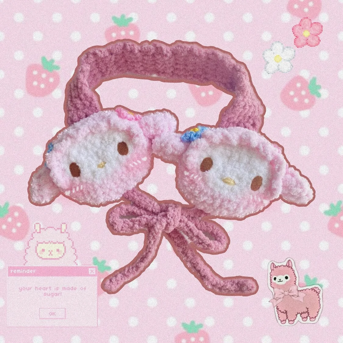 All pink earmuffs 🎀 collab piece with @himebunni 💗
Link in bio to order

She has been available in my store for 2 months and I haven&rsquo;t posted about her yet. Last slide is a sneak peek on a cross body x shoulder bag I&rsquo;m working on 💖

Pi