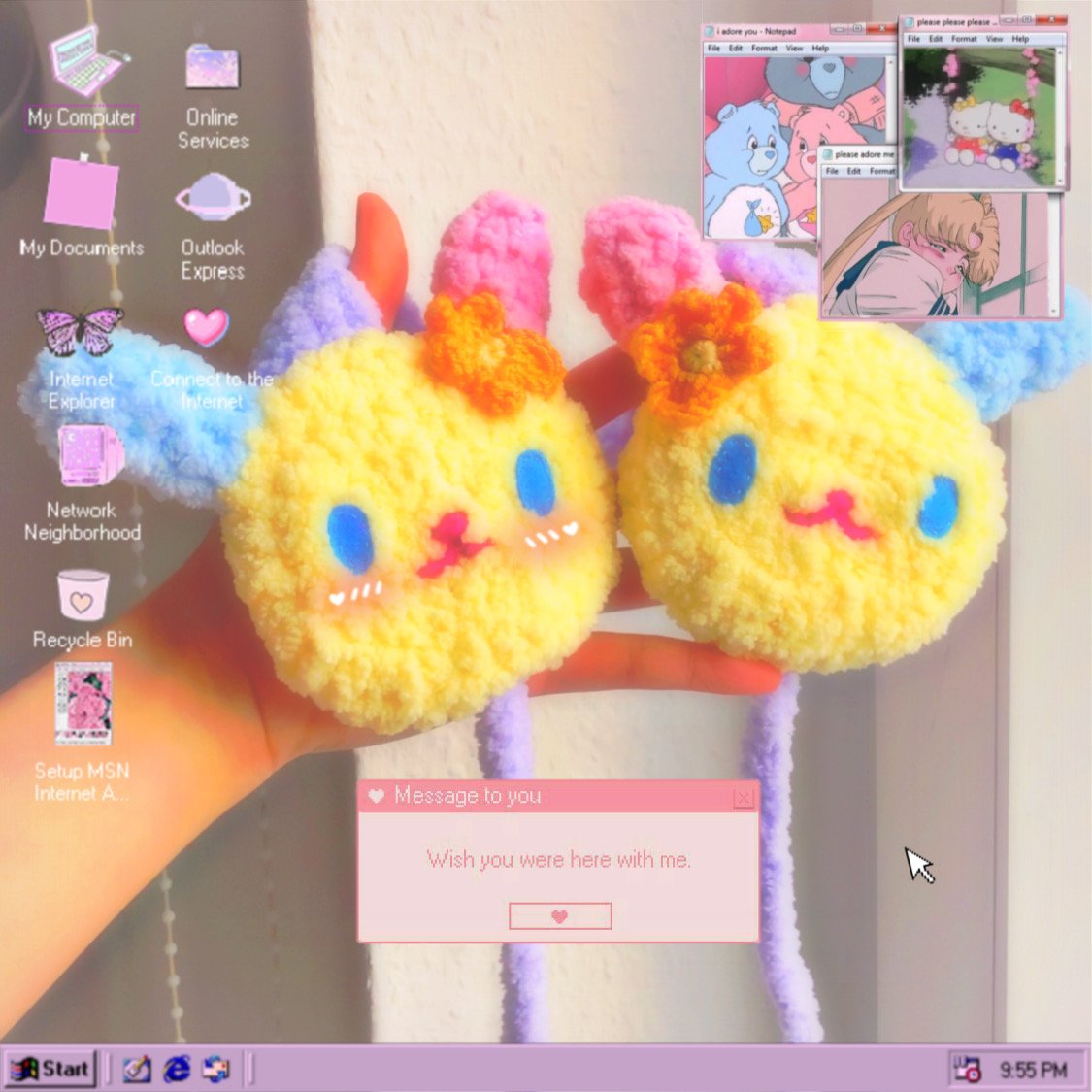 Colorful Bunny Earmuffs