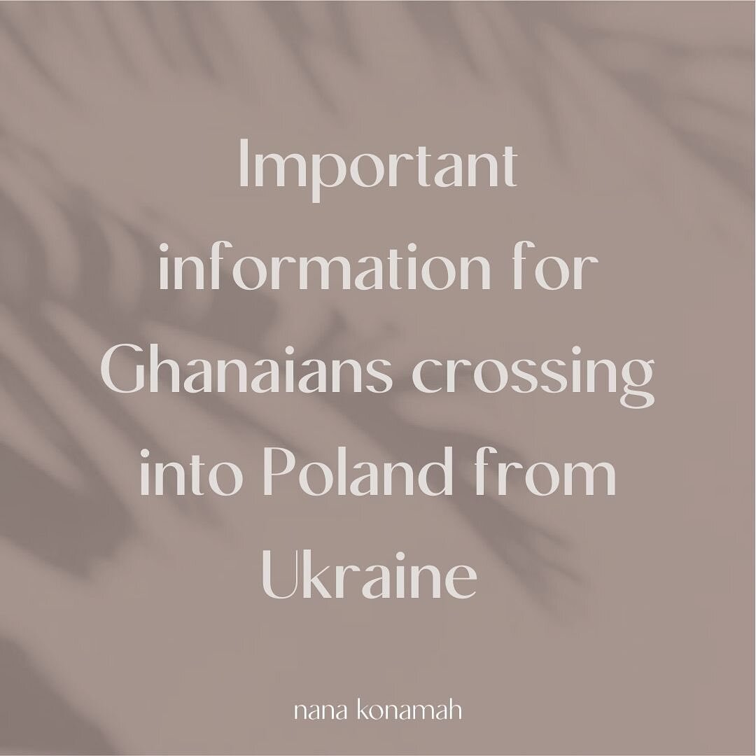 More information for folks trying to get out of Ukraine and cross into Poland.

Attached is a list of addresses for receiving points on the other side of the border in Poland.

Ideally, it would help if the Ghanaian authorities on the polish side had