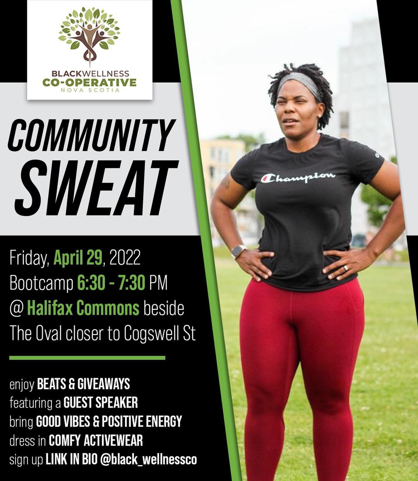 Huge news 🚨 Now that the sun is shinning &amp; the temp is in the positives, The BWC is back outside with another outdoor bootcamp event‼️

This Friday, April 29th @ 6:30-7:30pm 🔙🔛🔝 

Location: Halifax commons

Beats by @djnuff268 ✔️
Guest speake