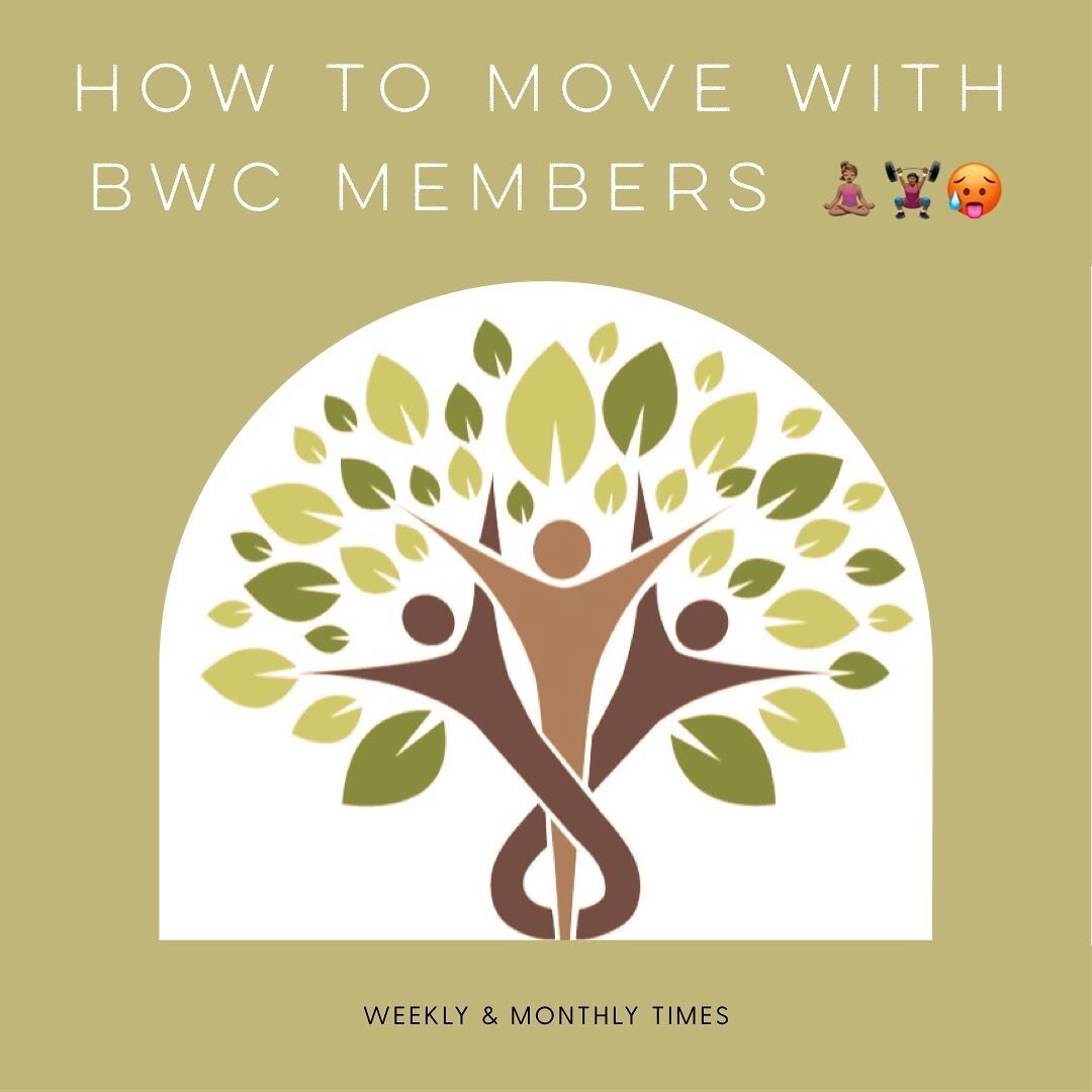 Wondering when and where some of the BWC members coach classes? Here it is! 

@mrsdoj  Thursday 730pm MvM Run 

@joychiekwe  Friday 7am MoveEast 

@nikki_possibilities 
Tuesday
Shanti Dart&nbsp;9:30am / Rinse 12pm&nbsp;/ On the Mat 5pm
Friday
On the 