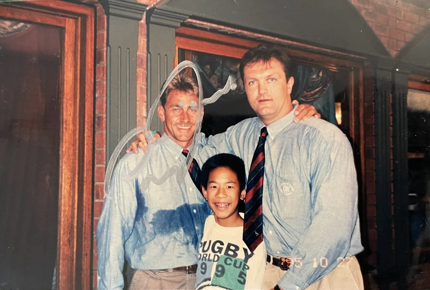 Me with André Joubert and Hannes Strydom, full-back and lock