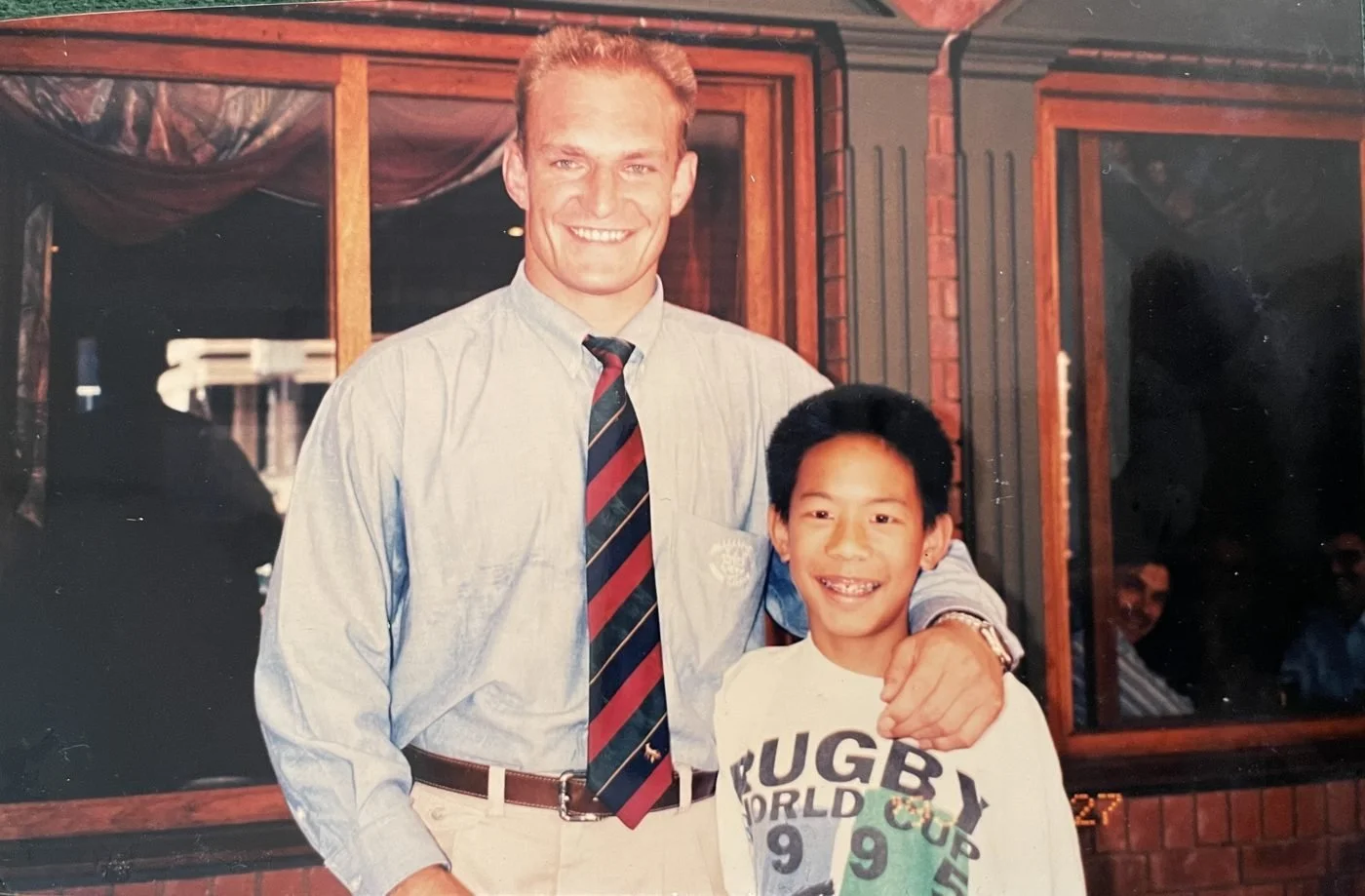 Me with Francois Pienaar, Springbok captain