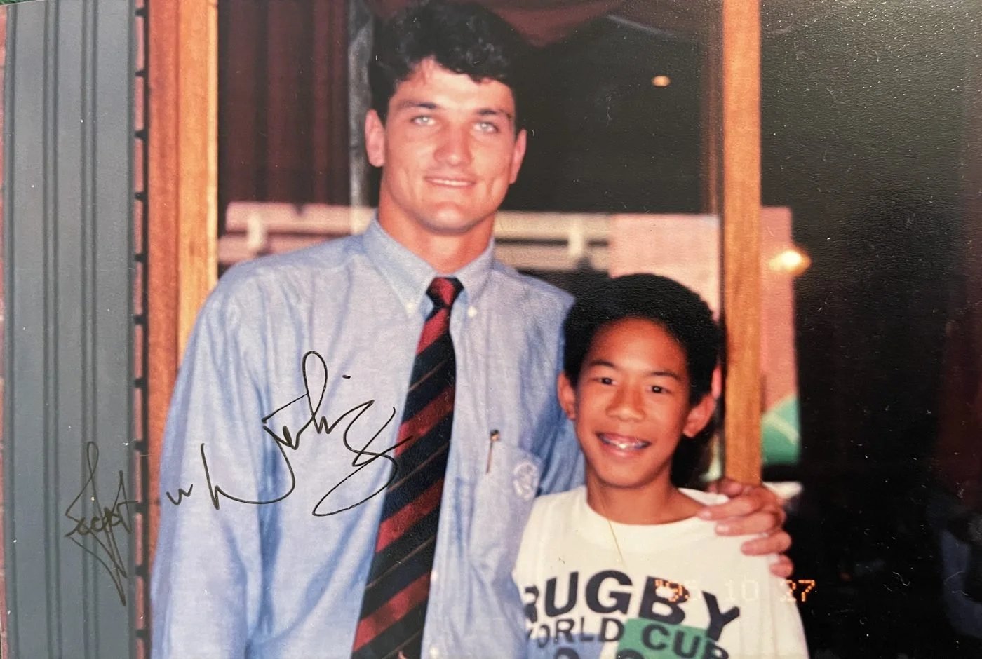 Me with Joost van der Westhuizen, scrum-half