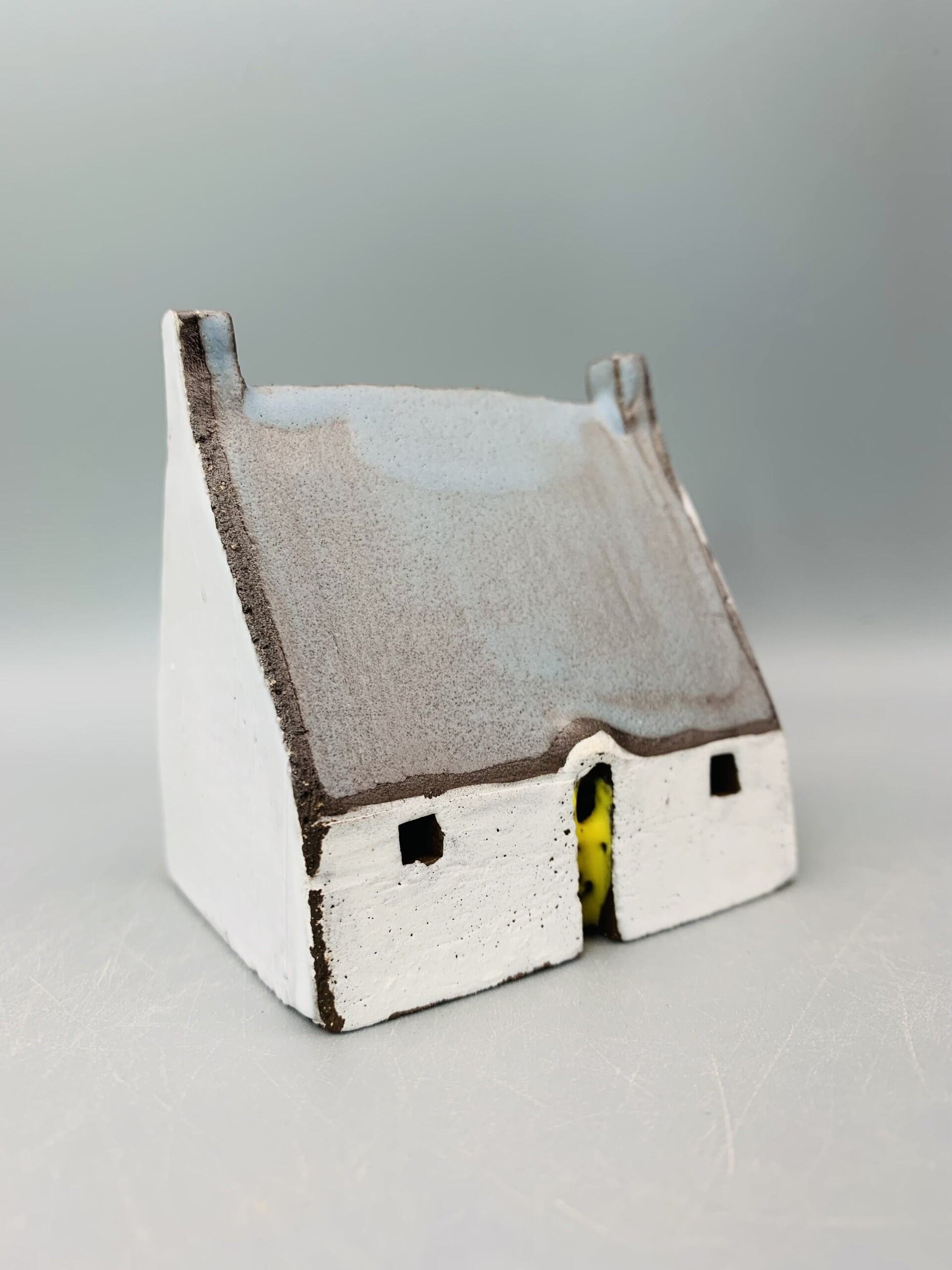 Bothy with Blue Roof and Yellow Door