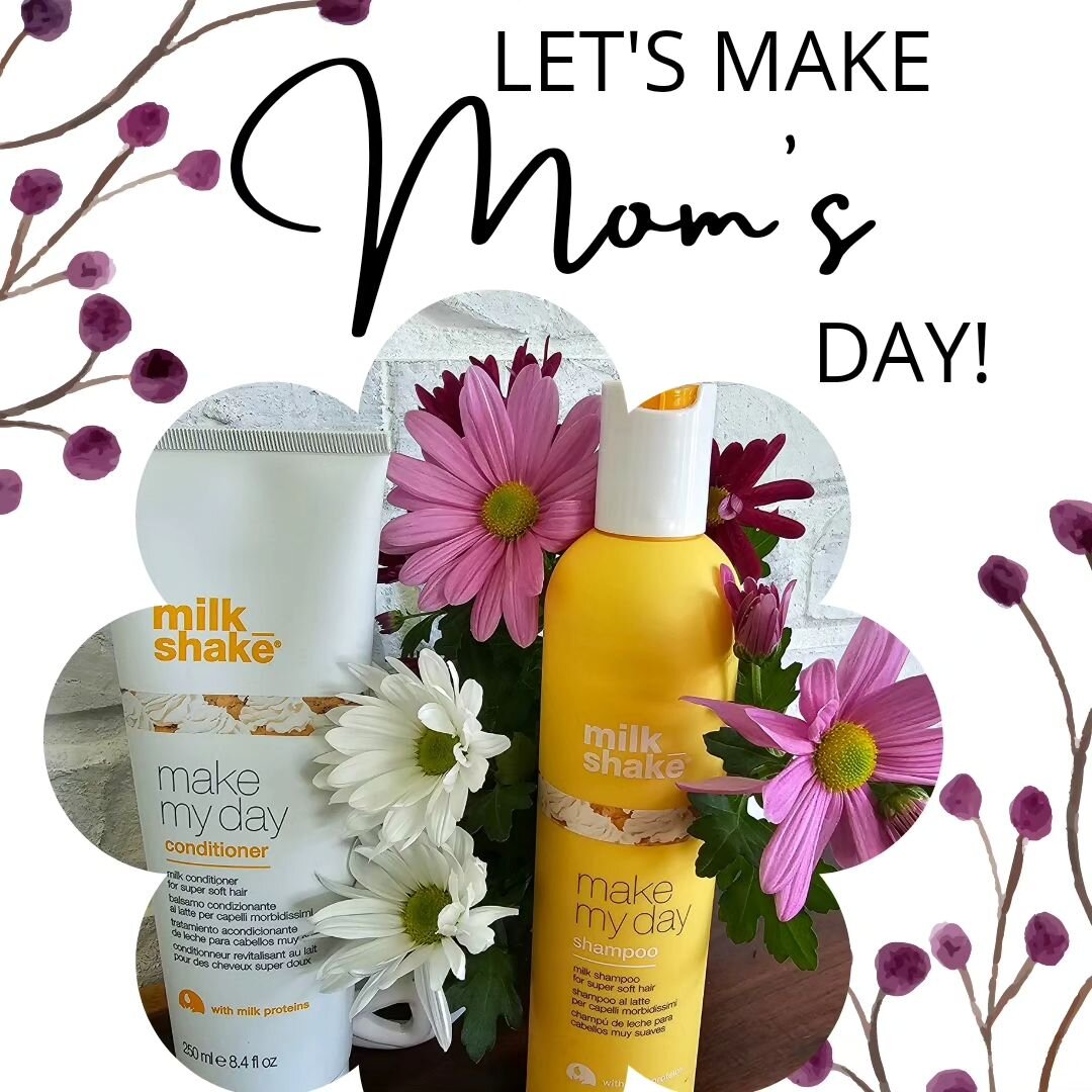 💜Let's make Mom's day!!💜

I want to help you make your Mom's day this year. 👩&zwj;❤️&zwj;👩 Let's treat a Mom in your life to a salon day experience that includes a customized milkshake hair treatment, haircut 💇&zwj;♀️and finished style along wit