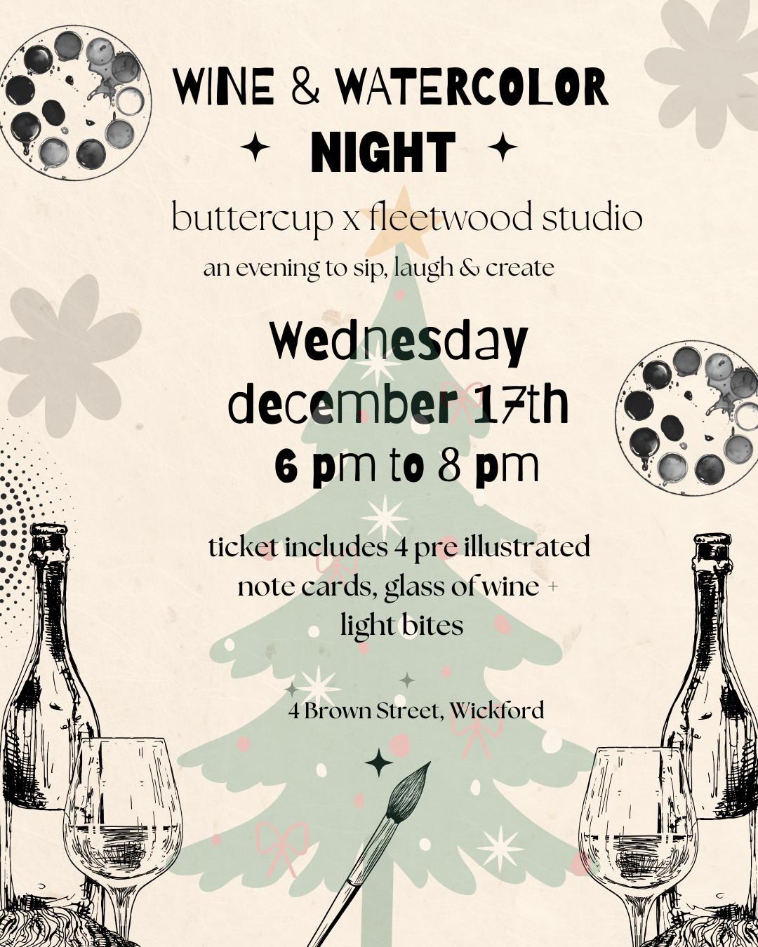 Wine and Watercolor Night