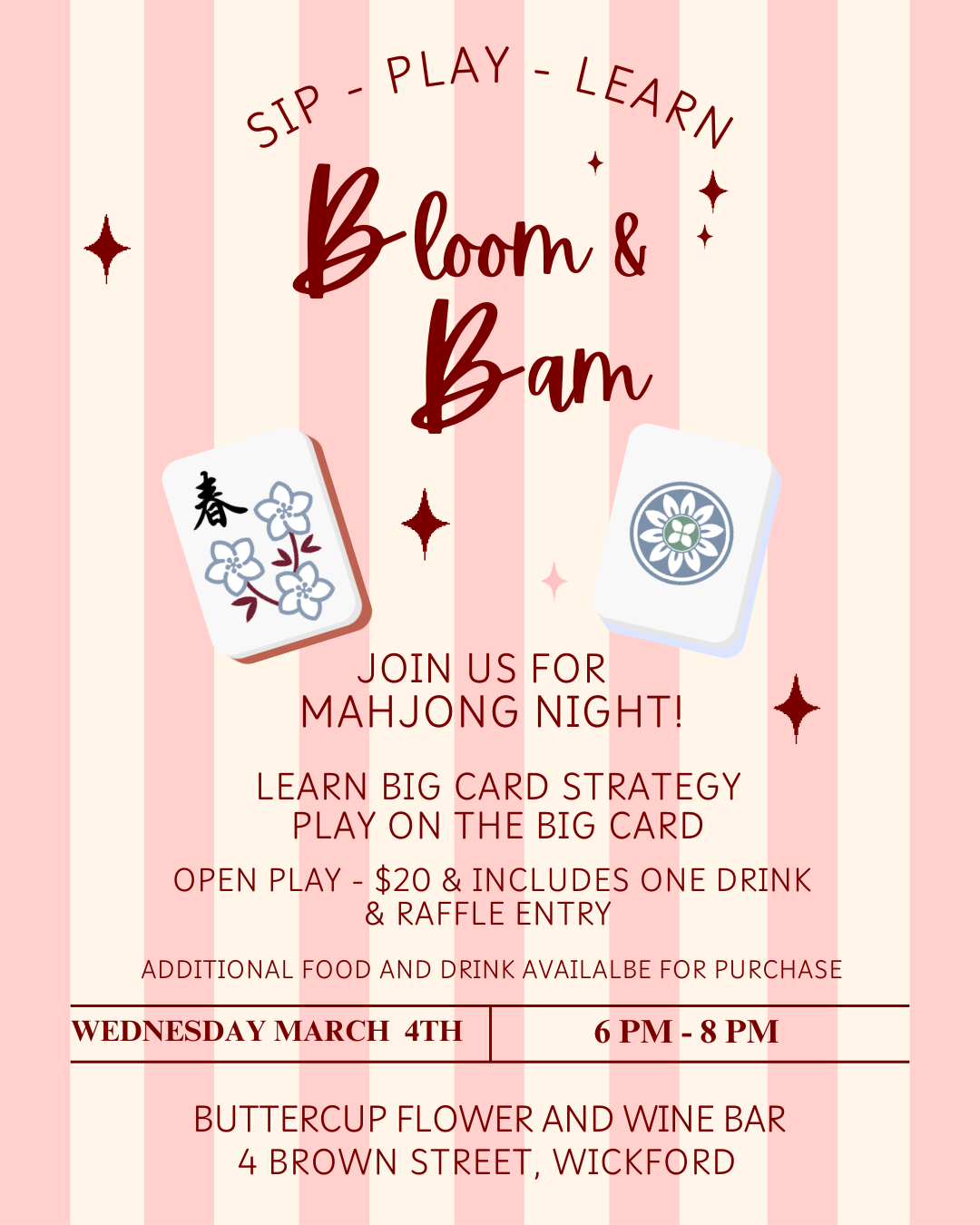 Mahjong Night at Buttercup