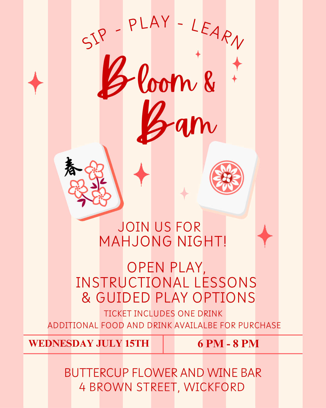Mahjong night at Buttercup