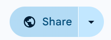 Screen shot of a google drive share button
