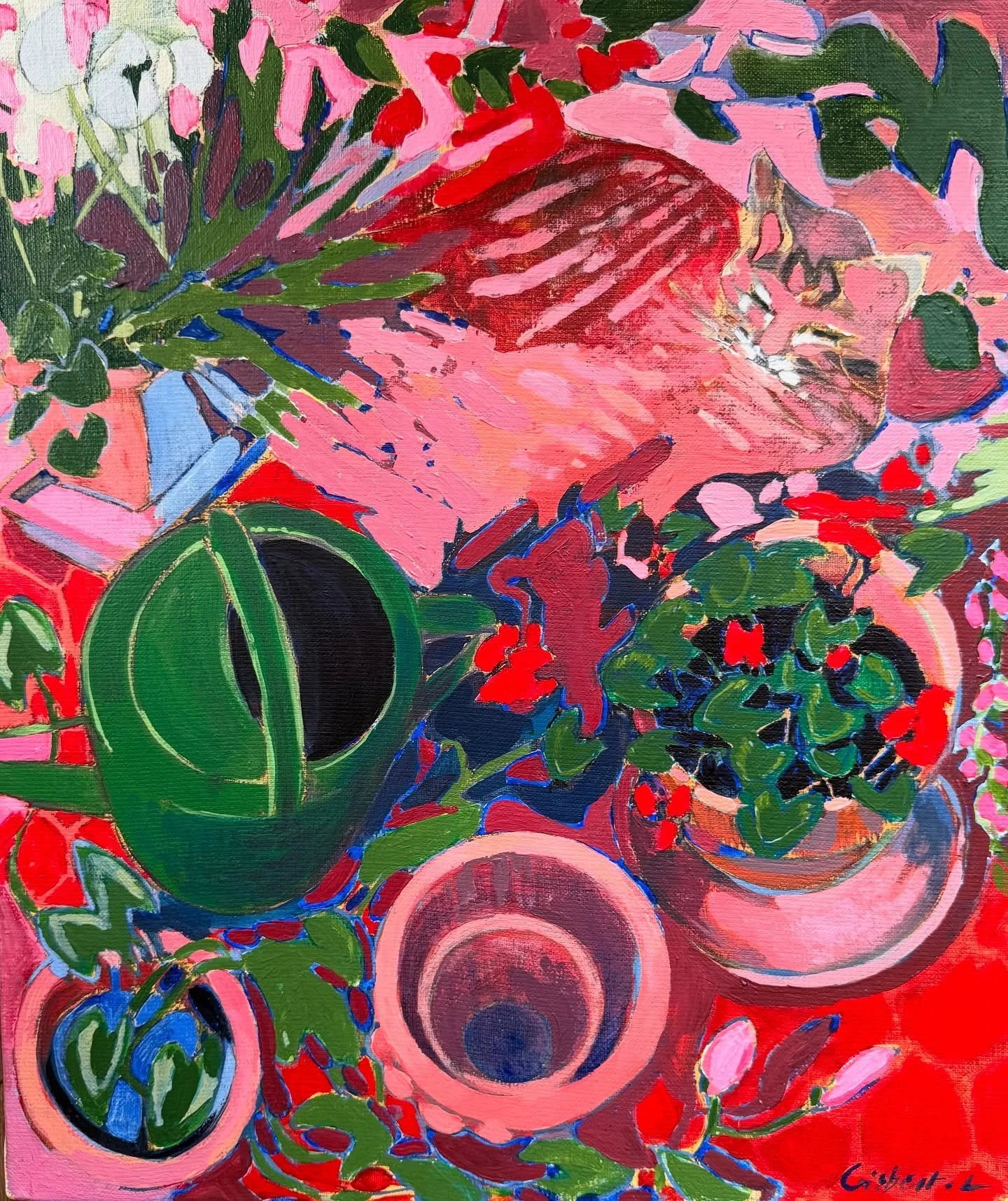 Chat camoufl&eacute; de Laure Gisbert @laure_gisbert 
Le trouvez-vous ?

#gerberoy #exposition 
#art 
#femmesartistes
#baudelairegallery