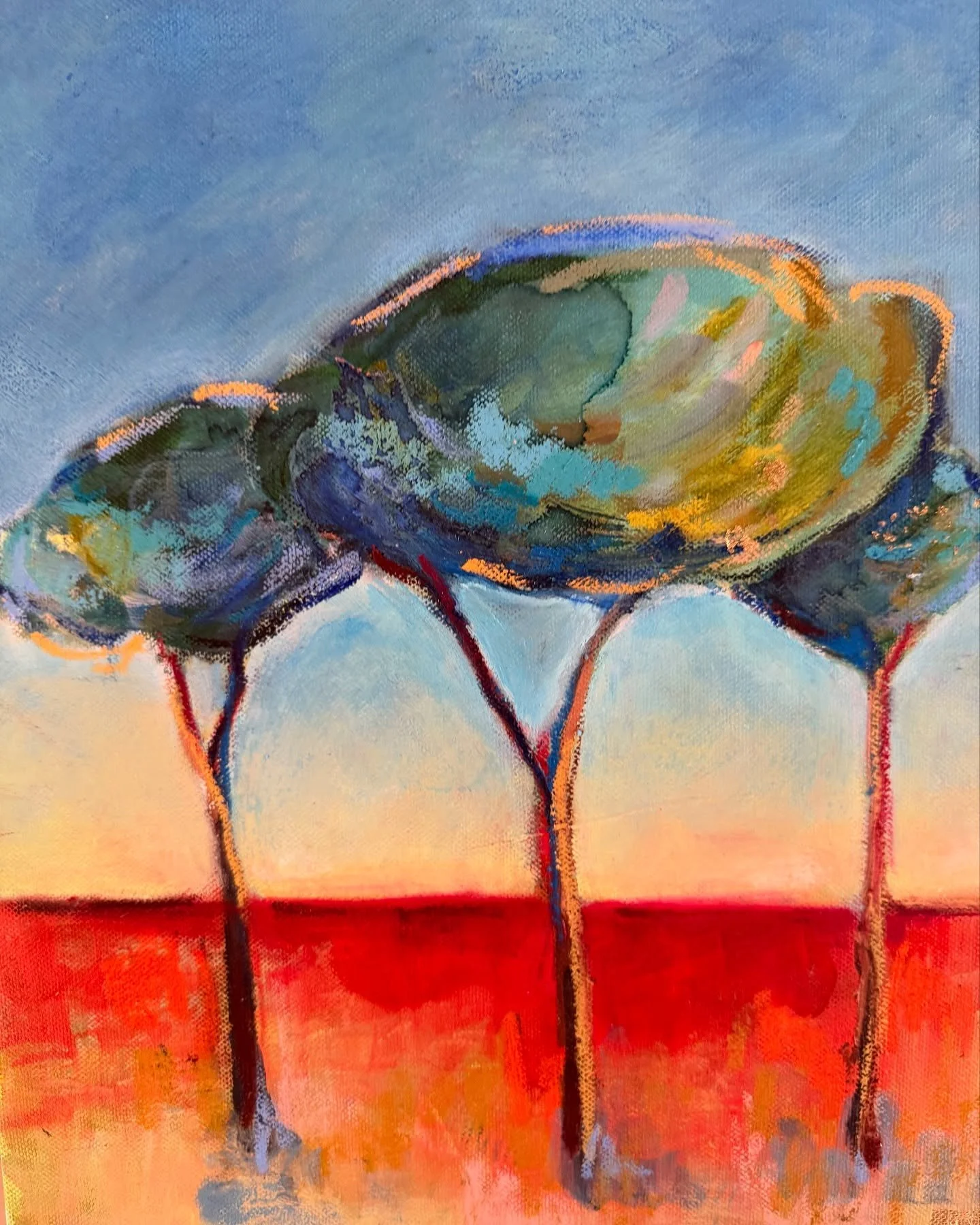 Bienvenue en ce long week-end de 1er mai de 14h &agrave; 18h !
Voici une nouvelle &oelig;uvre de Dominique Dubois, invitation au voyage des couleurs 🎨☀️
@dominique_d.b 

@gerberoy_officiel 

#gerberoy
#art
#baudelairegallery
#femmesartistes 
#exposi