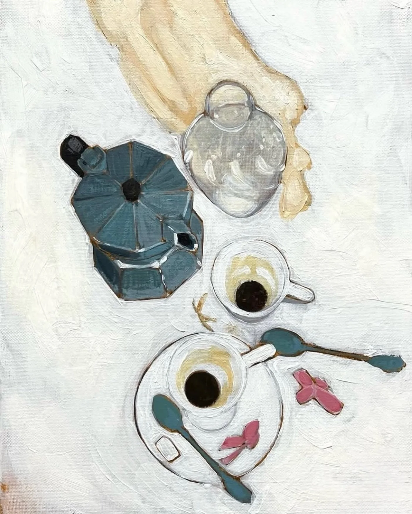 Bonjour 2026 ! 

&laquo;&nbsp;Dimanche matin&nbsp;&raquo; 41 x 27cm, Laure Gisbert  @laure_gisbert #gerberoy
#baudelairegallery
#femmesartistes 
#exposition
#art