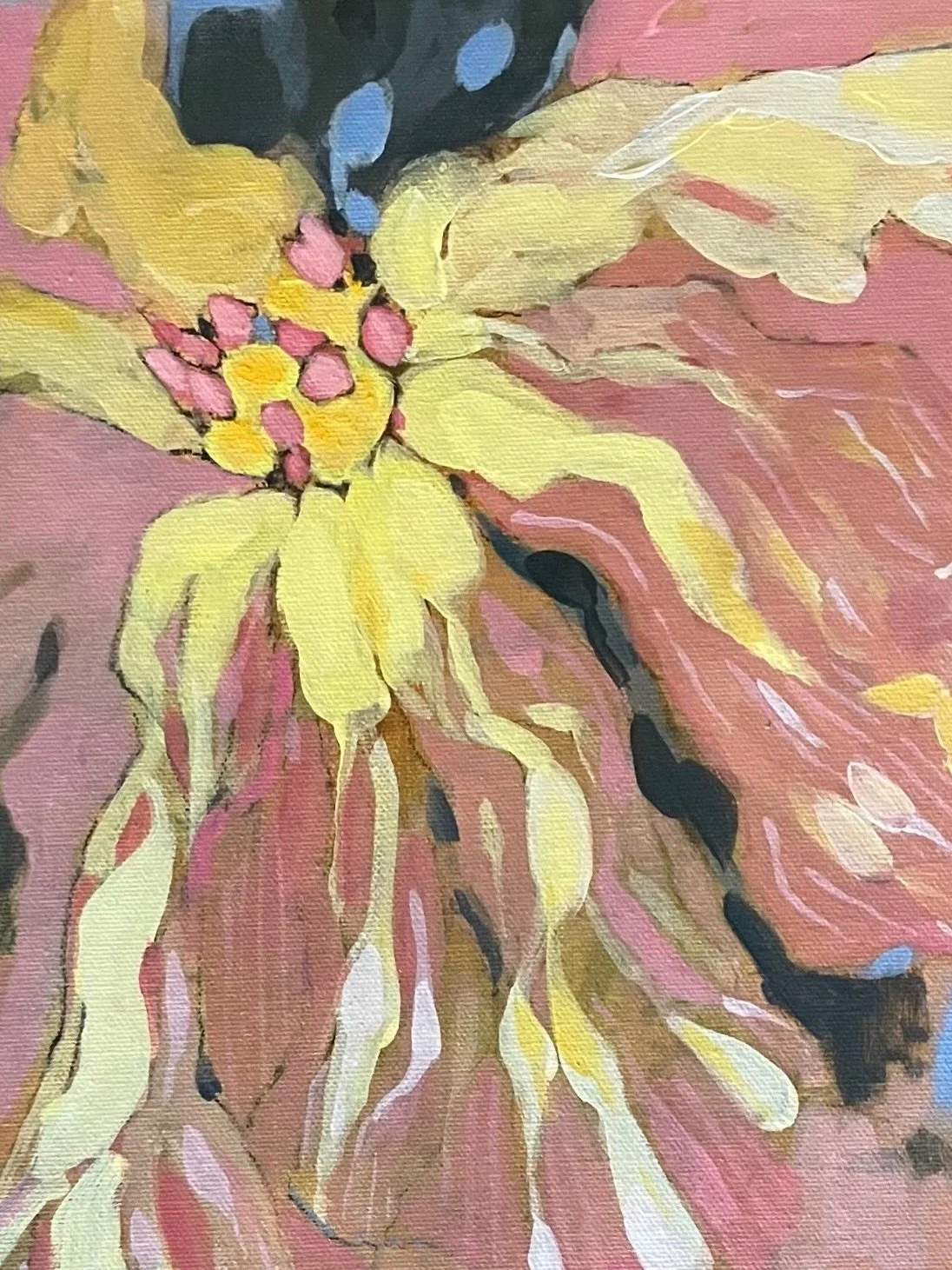 D&eacute;tails sur de nouvelles &oelig;uvres de l&rsquo;artiste Laure Gisbert @laure_gisbert qui seront expos&eacute;es &agrave; Gerberoy &agrave; la Maison Galerie &agrave; partir du 1er mai 🩷 #gerberoy #exposition #femmesartistes #baudelairegaller