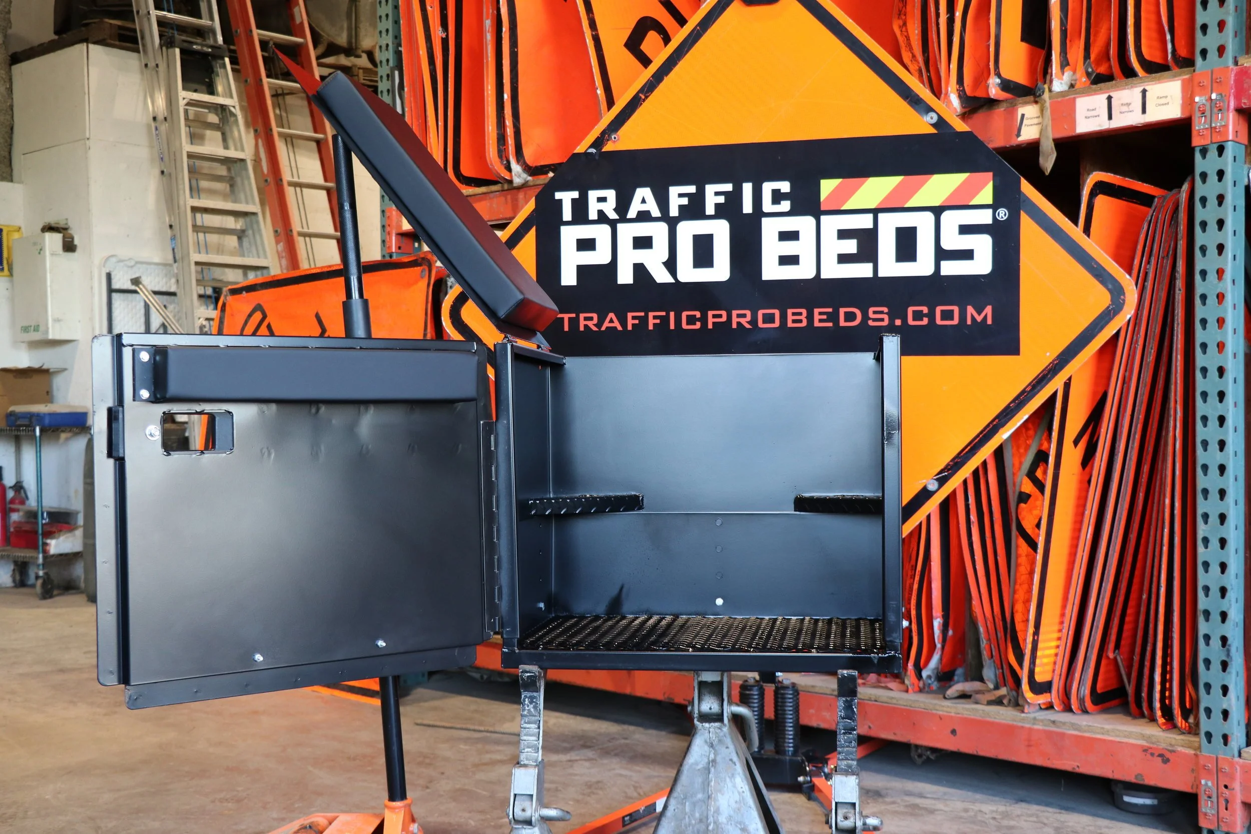 Traffic Pro Bed Cone Truck Bodies — Traffic Control Trucks