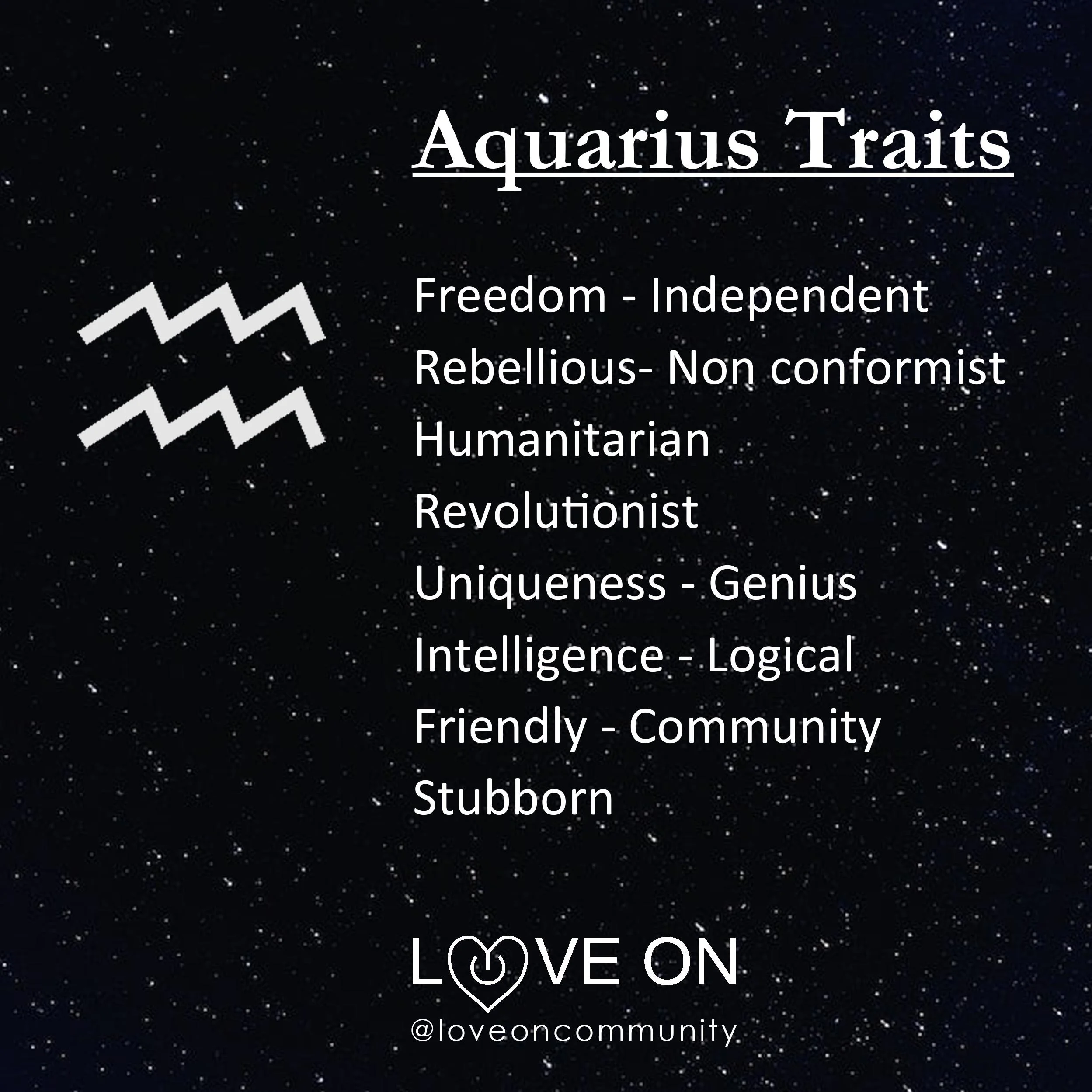 Aquarius Traits