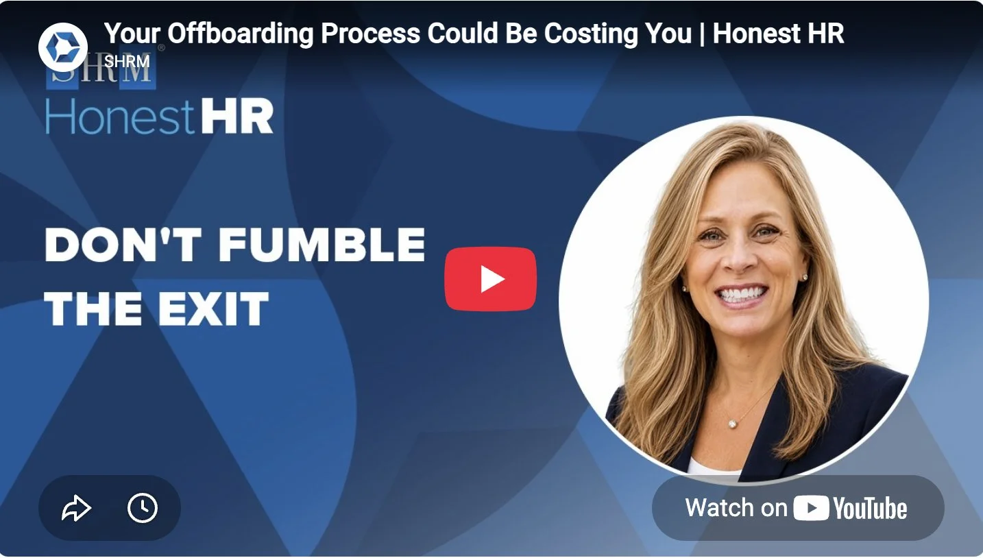 Offboarding Compliance Podcast, Honest HR, SHRM, Onwards HR