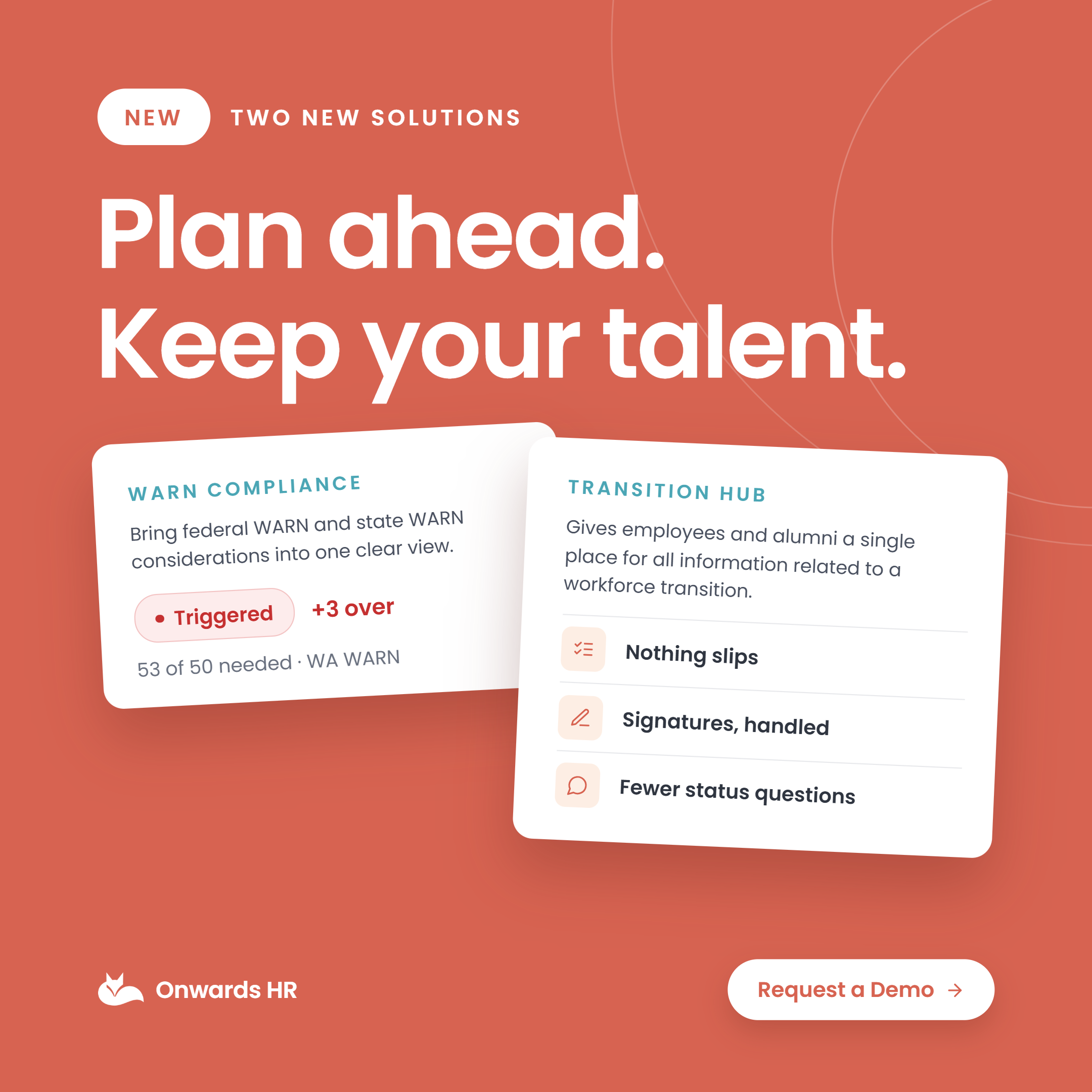 Onwards HR WARN Compliance Dashboard Employee Transition Hub