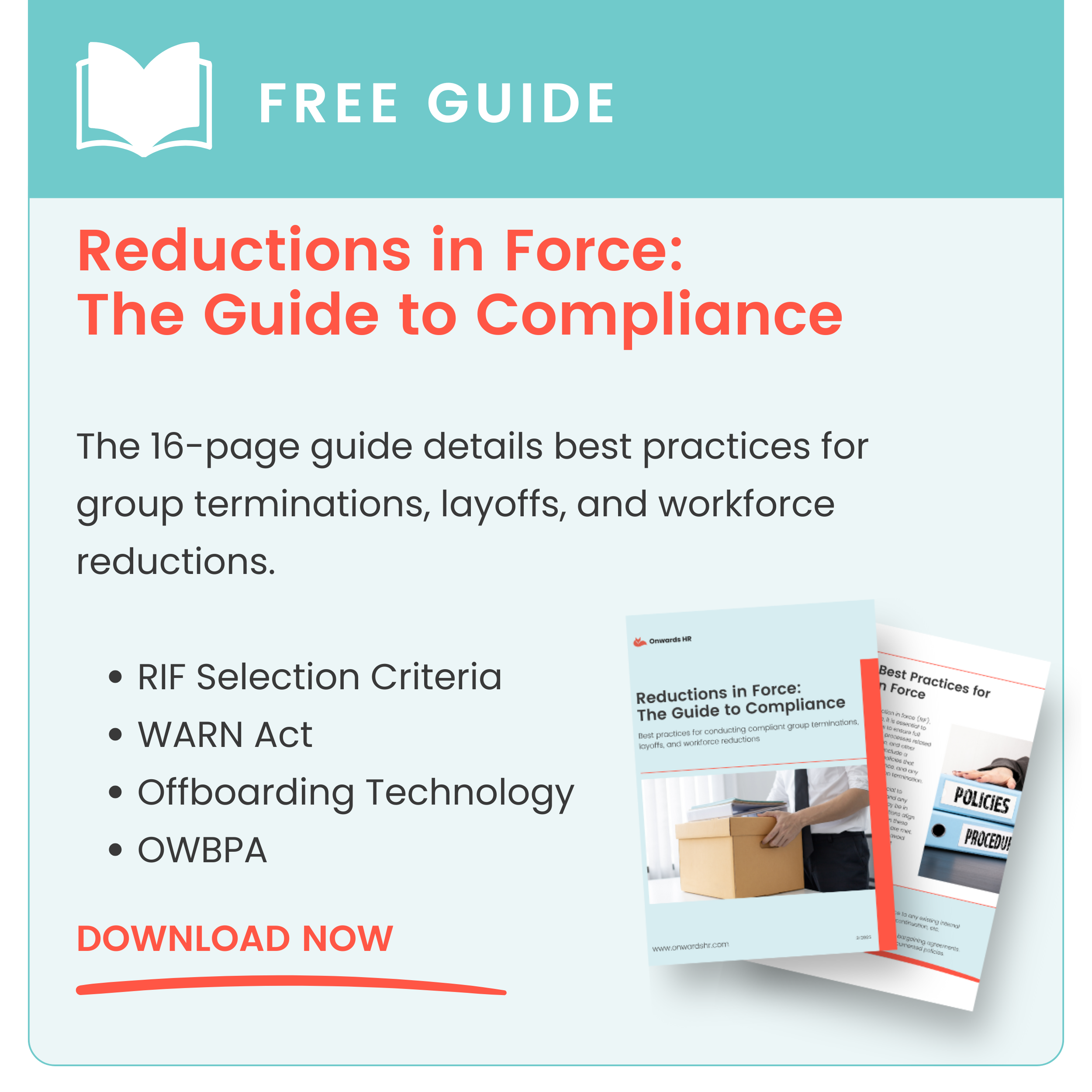 Reductions in Force (RIF) | What Every HR Leader Needs to Know — Onwards HR