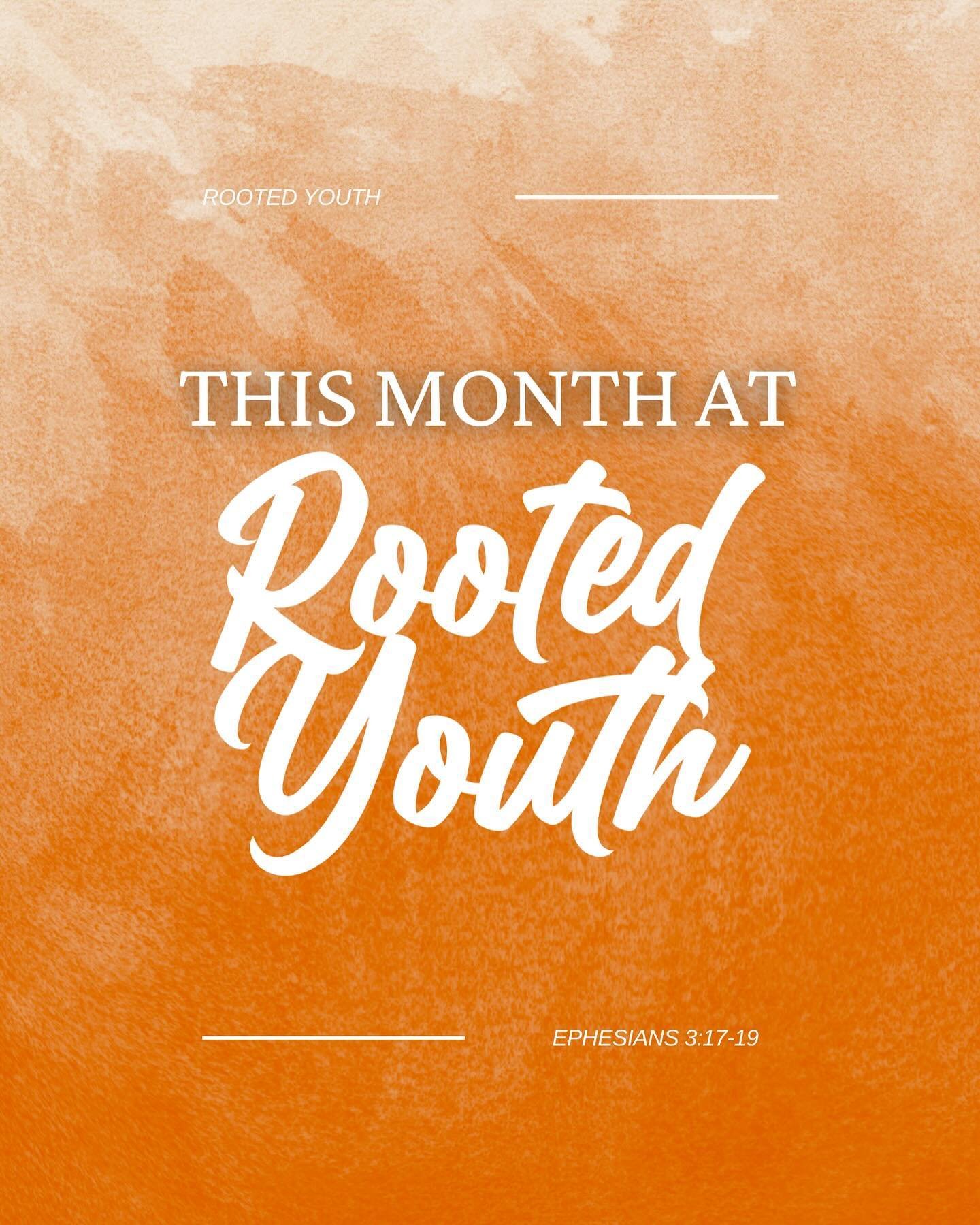 Youth this month! Hope to see y&rsquo;all there!!!