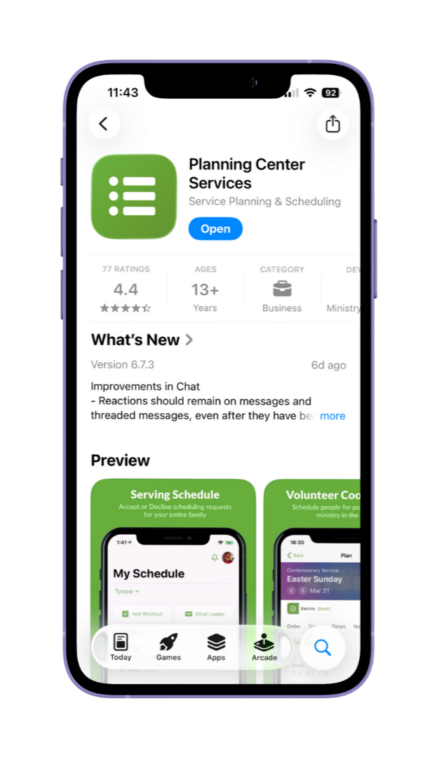 Planning Center — Northridge Community Church