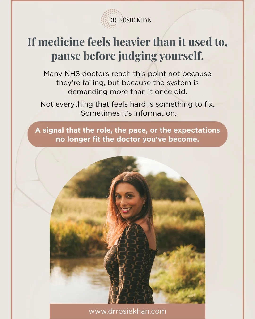 Medicine asks a lot of people.

Not just time and skill, but emotional containment, moral endurance and sustained decision making under pressure.

Most NHS doctors don&rsquo;t struggle because they&rsquo;re weak.

They struggle because they&rsquo;ve 