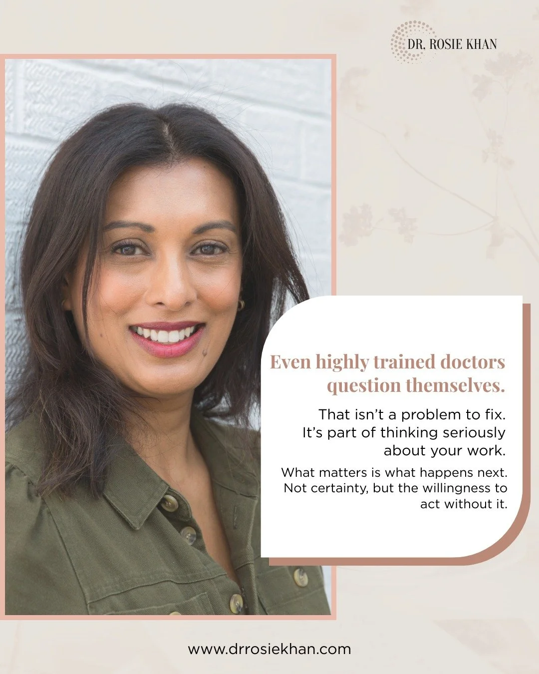 Here&rsquo;s something that still surprises me about working with doctors.

On paper, many look settled.
Years of training. Senior roles. Clinical competence under pressure.
And yet the same quiet questions keep surfacing.

Do I still belong here?
Is