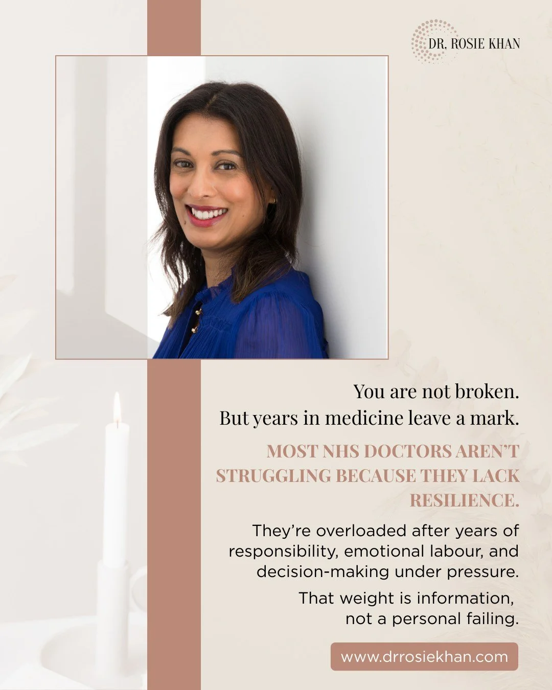 We&rsquo;ve become quick to frame difficulty in medicine as a personal problem.

Stress. Burnout. A lack of resilience.
But many NHS doctors aren&rsquo;t broken.
They&rsquo;re overloaded.

Carrying responsibility for patients, families, team and syst