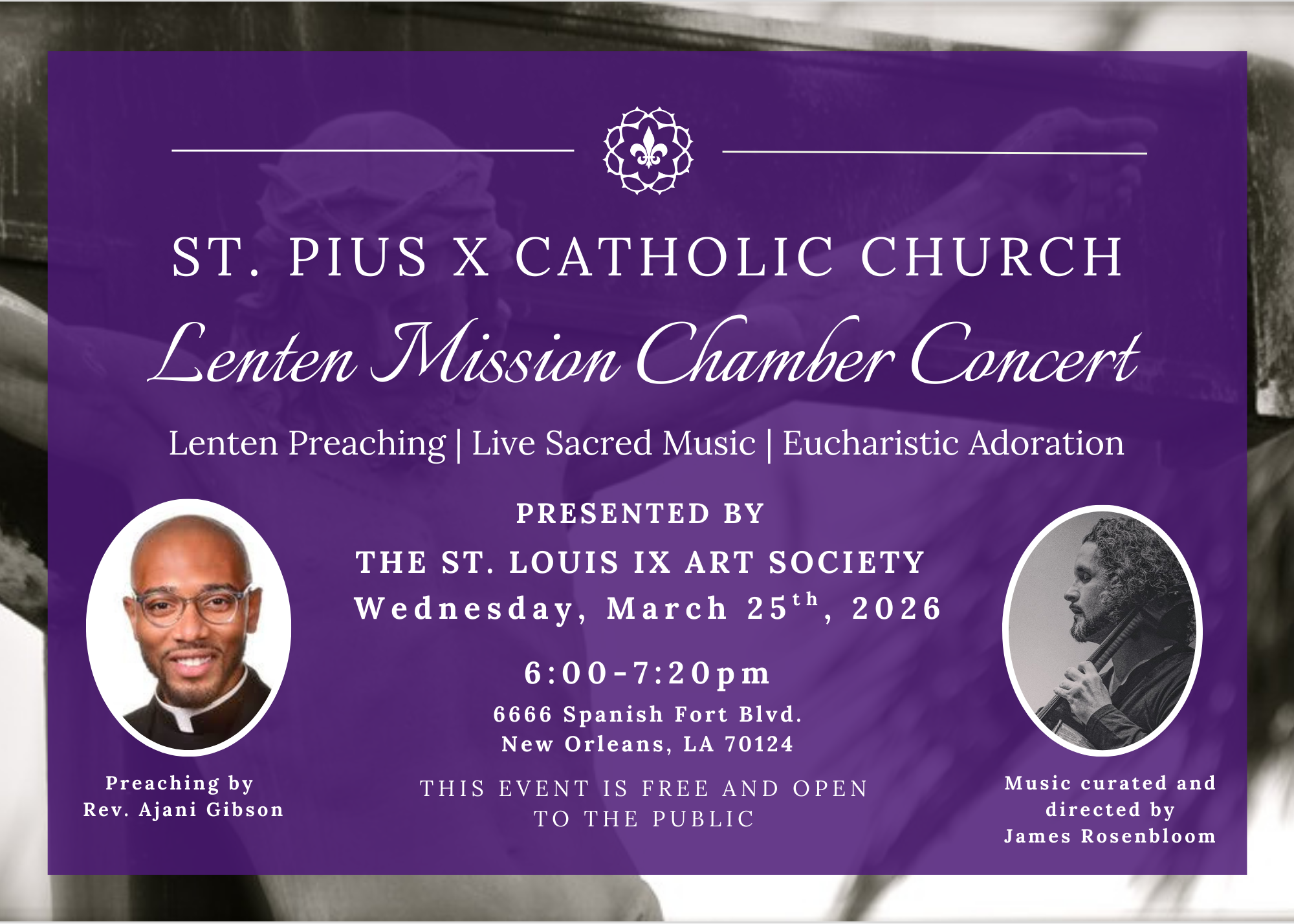 Lenten Mission Chamber Concert | St. Pius X (New Orleans)