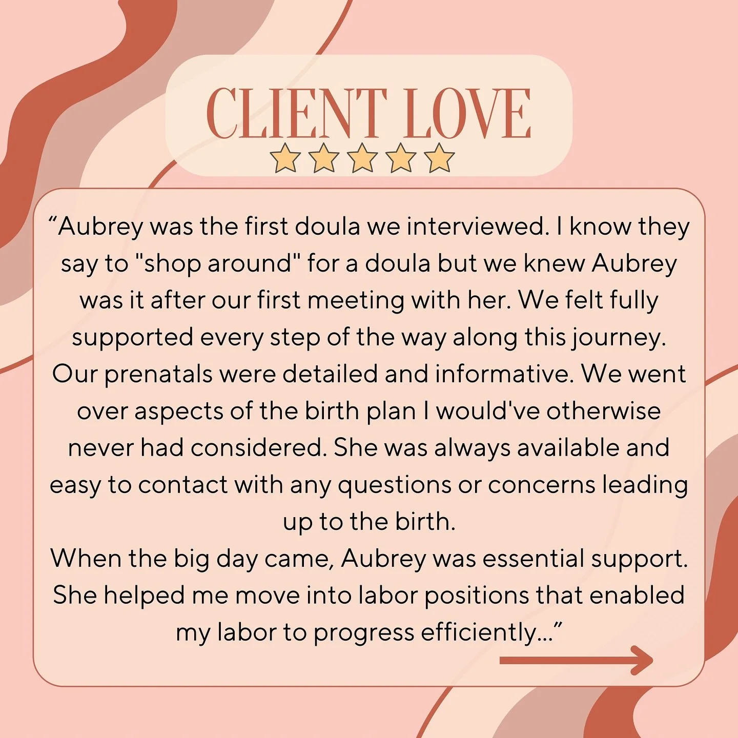 What a kind review from this amazing new mom. 🩷