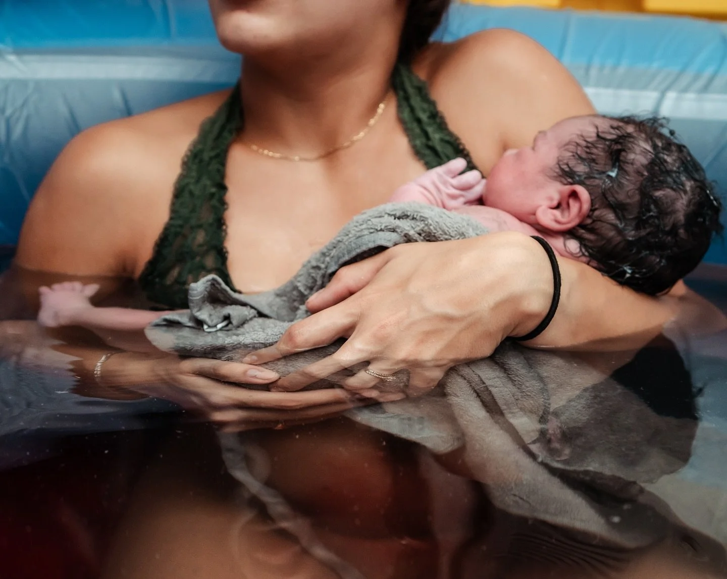 A new life arrives: the sacred passage from the divine into her mother&rsquo;s arms. 💫