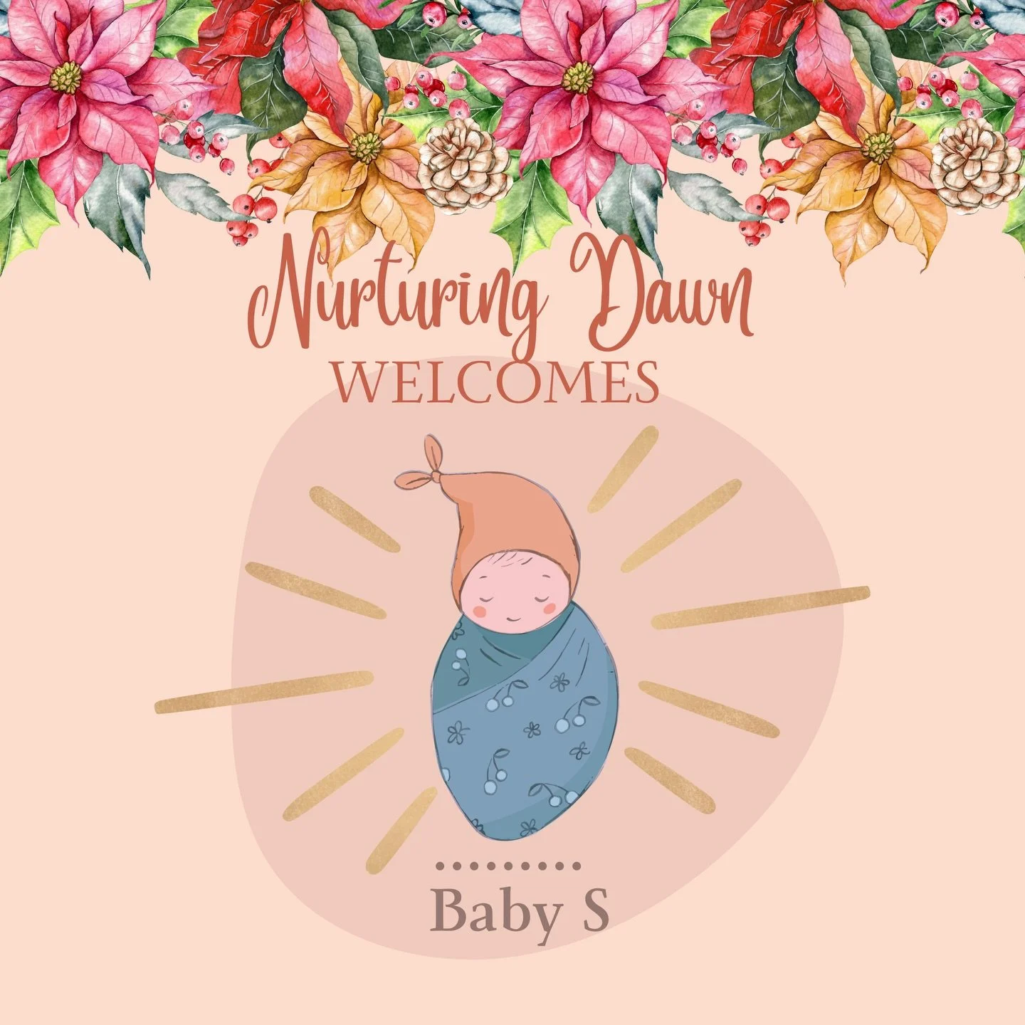 A sweet baby born in the early hours of Christmas morning! Supporting repeat clients is always such a blessing &mdash; and this was a powerful unmedicated hospital birth 💪🏻 Merry Christmas! 🎄