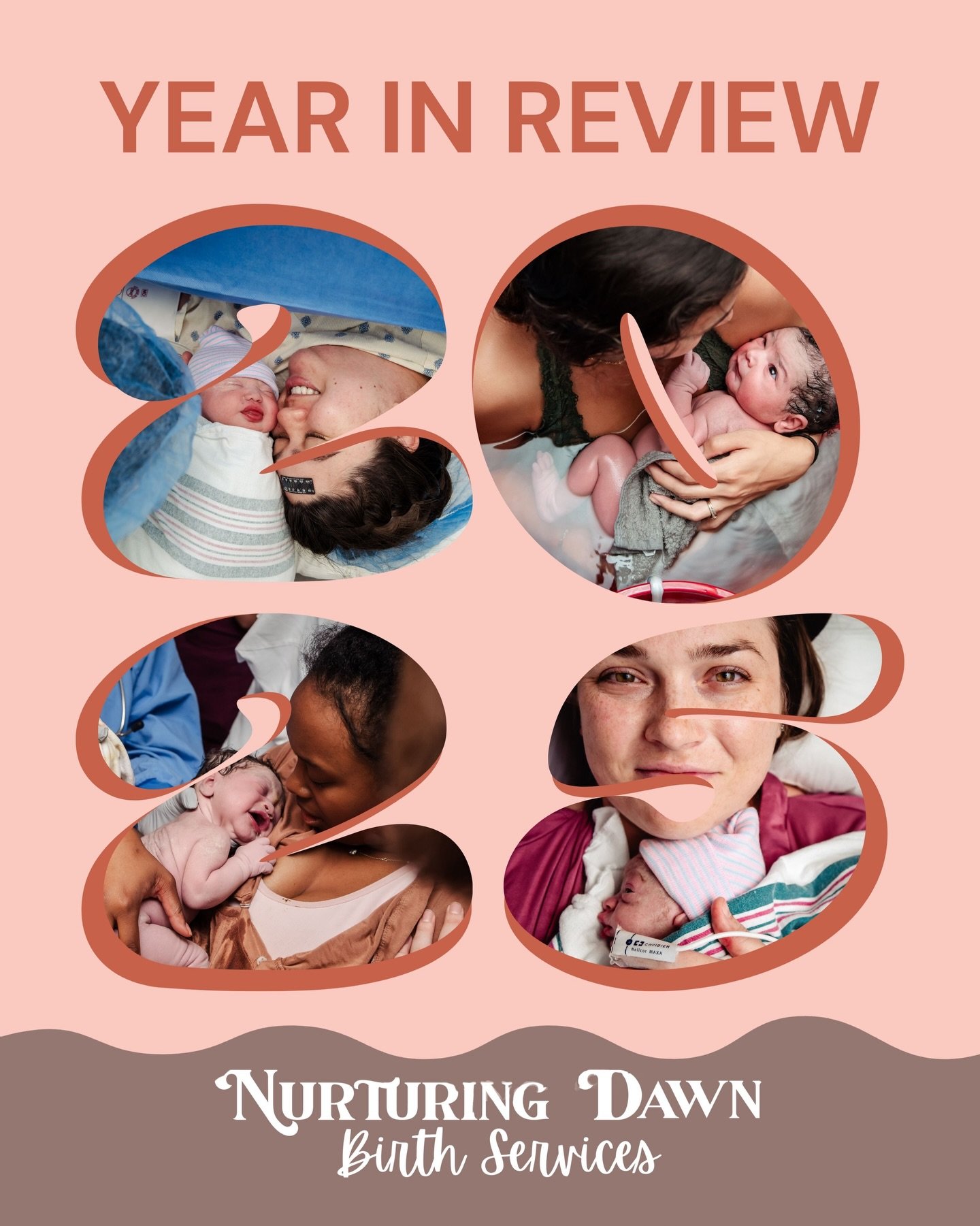 Cheers to closing out 2025 (and still waiting for one more baby)! I&rsquo;m so excited to see what families, births, and memories 2026 will hold! 🎉