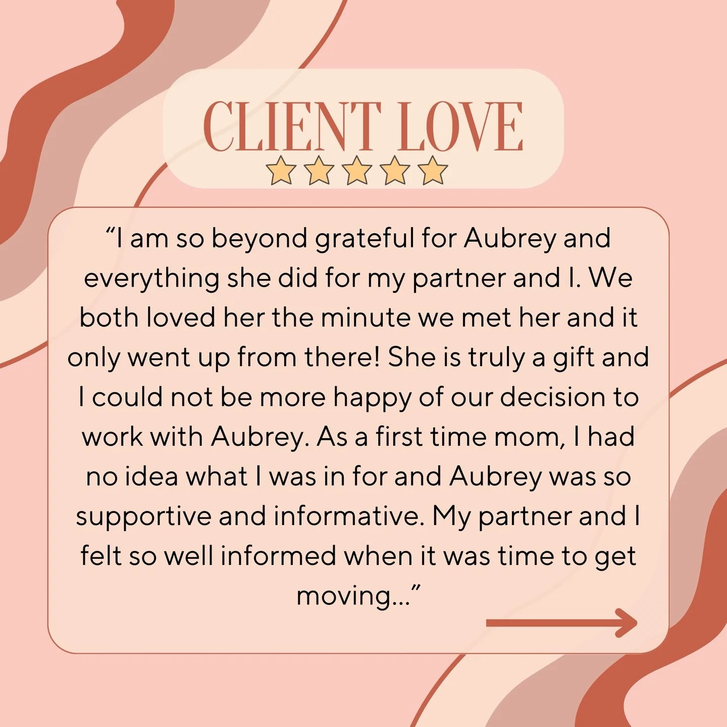 The families I support are simply the best! I forever hold your stories close to my heart. Feedback like this always means so much to me. 🩷