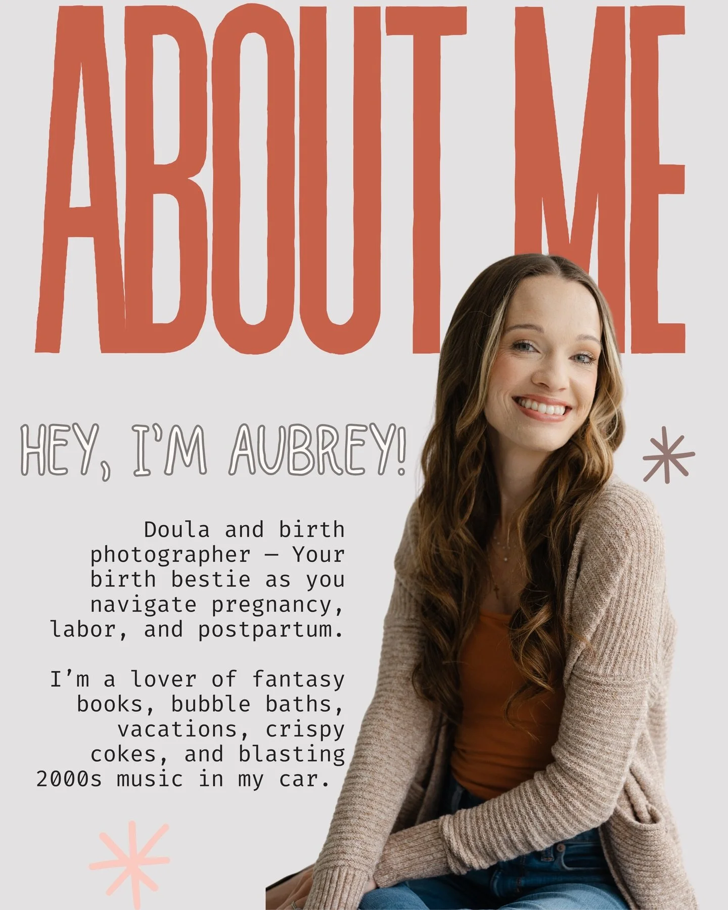 I figured it was time for an updated About Me as I come up on birth #125! Did you already know all these things or did something surprise you?!