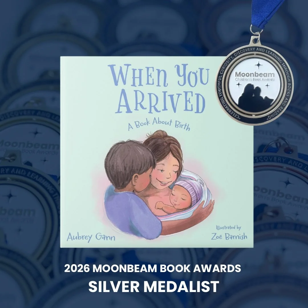 A little dream come true. ✨ My book won a Silver Medal in the Moonbeam Children&rsquo;s Book Awards! So grateful to see this little book about birth out in the world.