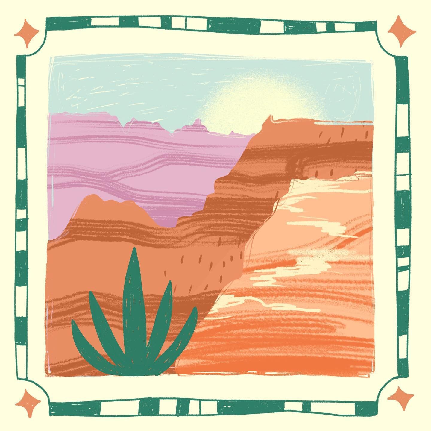 Definitely cried the moment I saw the Grand Canyon for the first time?? 10/10 🧡

#illustration #procreate #ipadpro #artistsoninstagram #grandcanyon #arizona