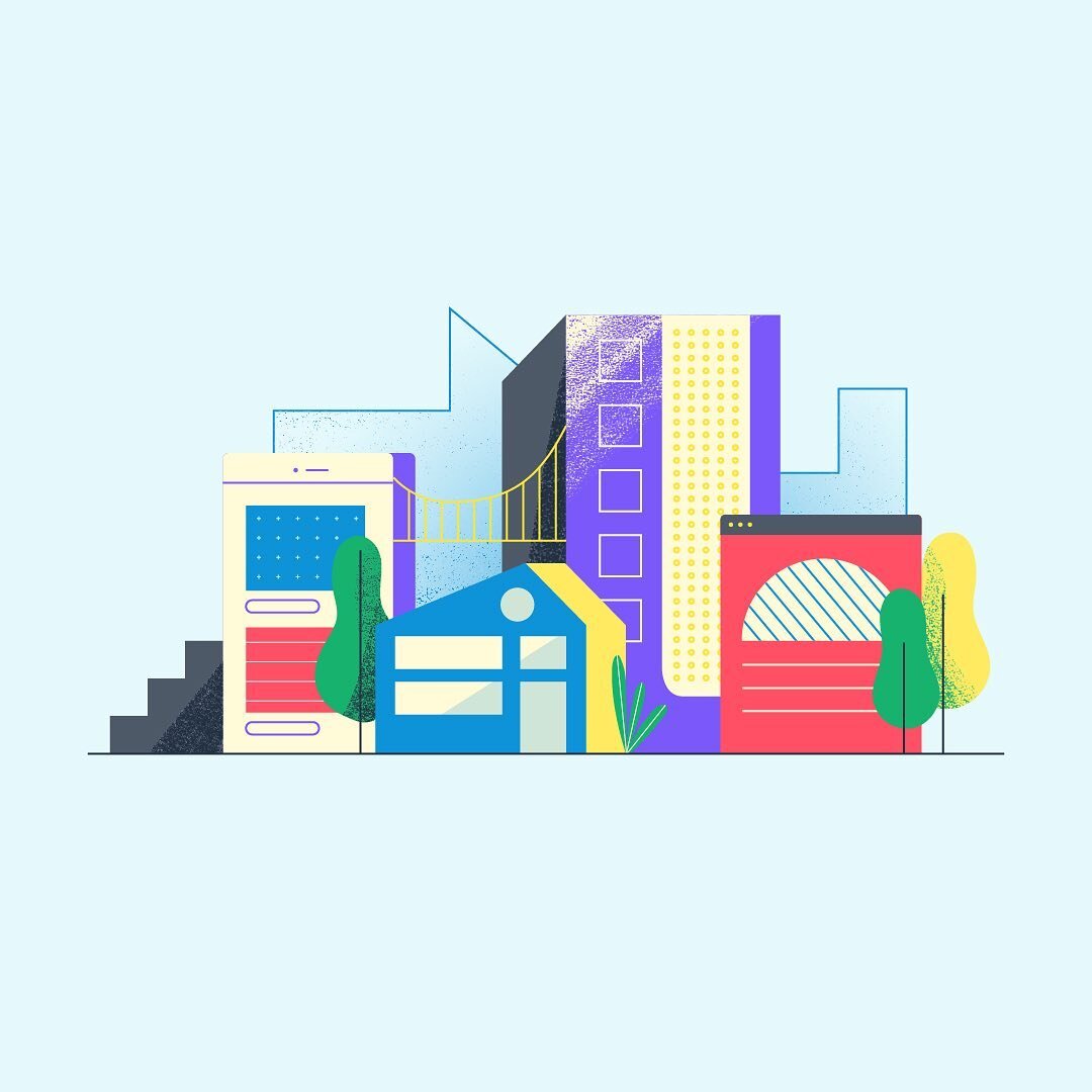 A colorful and techy city frame I liked from a recent project 🤍