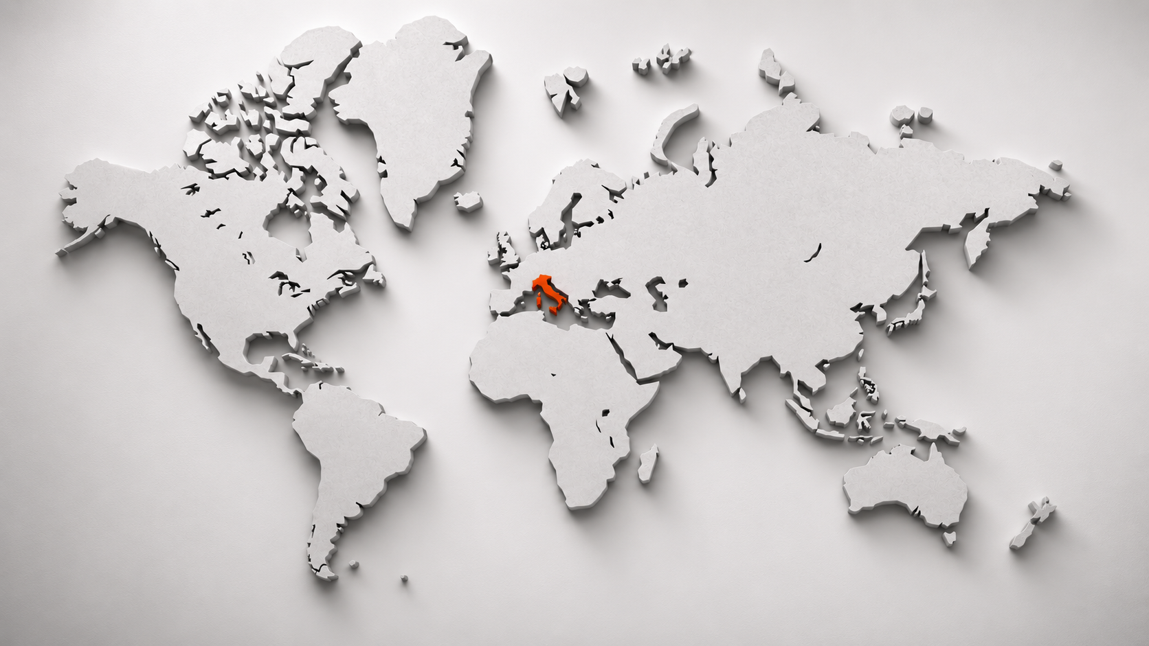 Oh by Tutondo global market presentation showing Italy highlighted as part of the brand’s international product and audio technology context.