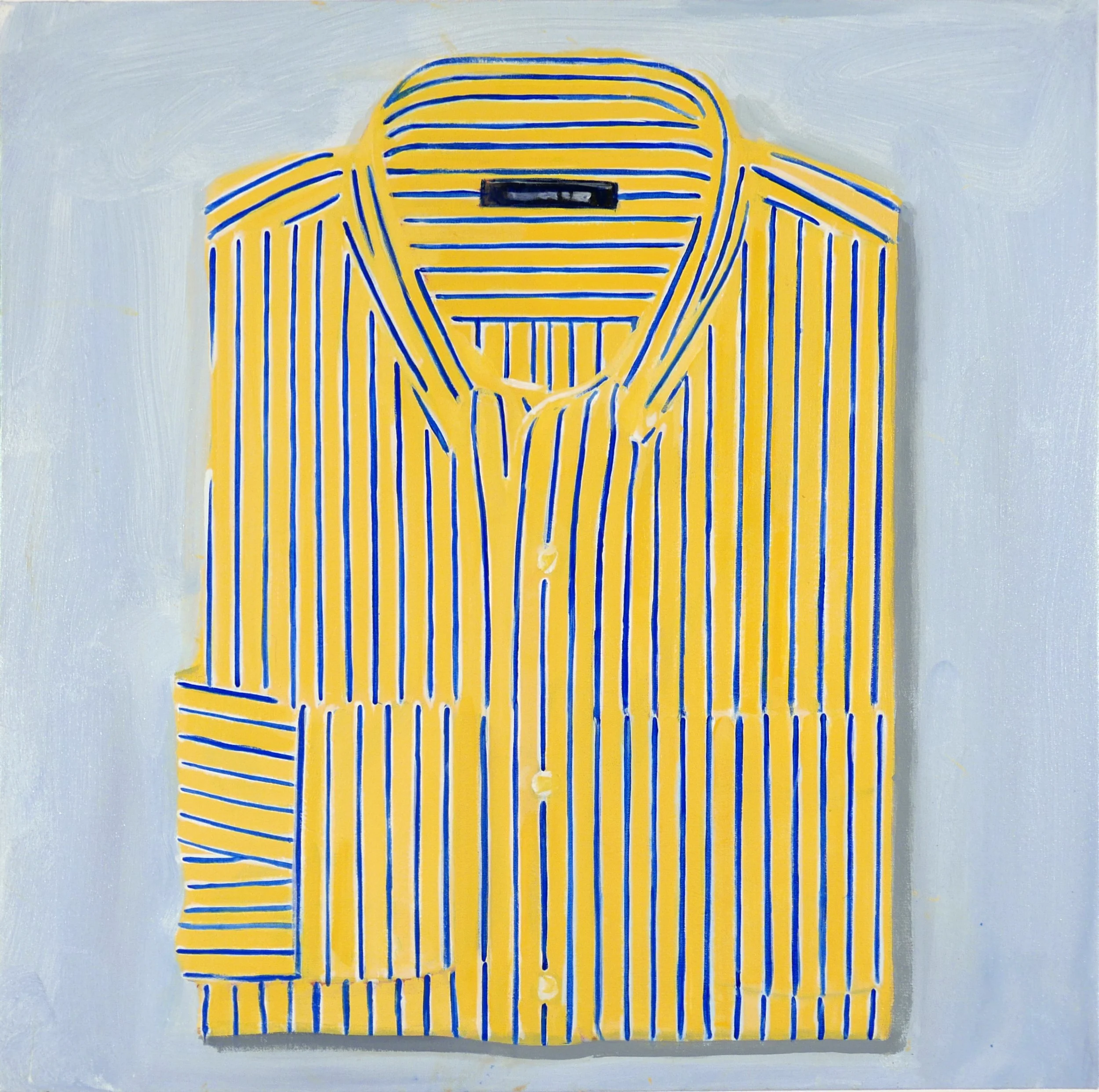 Land's End Men's Traditional Fit Buttondown Collar Sailrigger Oxford Shirt Canary Multi Stripe, 2019