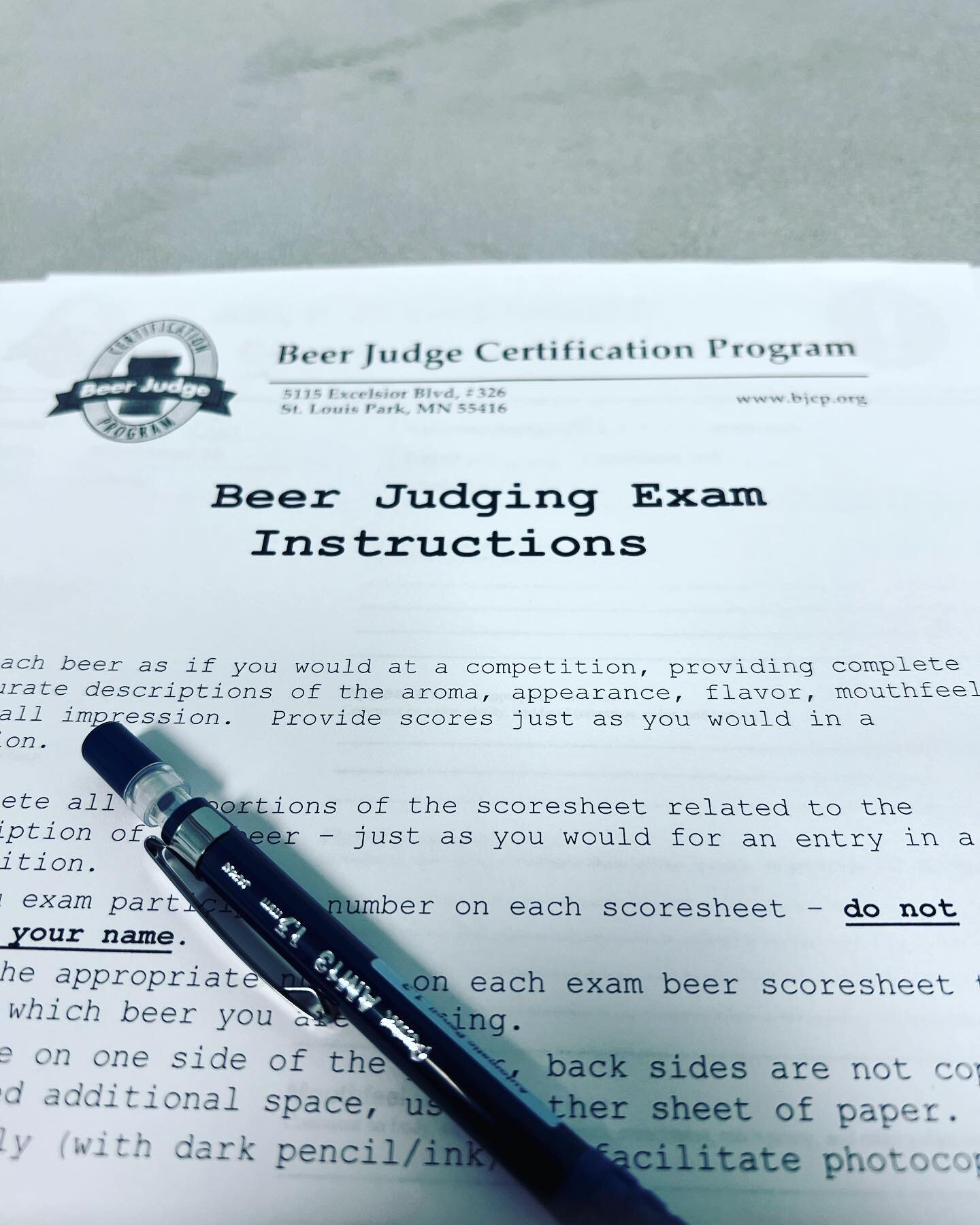 Today&rsquo;s the day!
#bjcp #homebrew #homebrewing #beerjudge