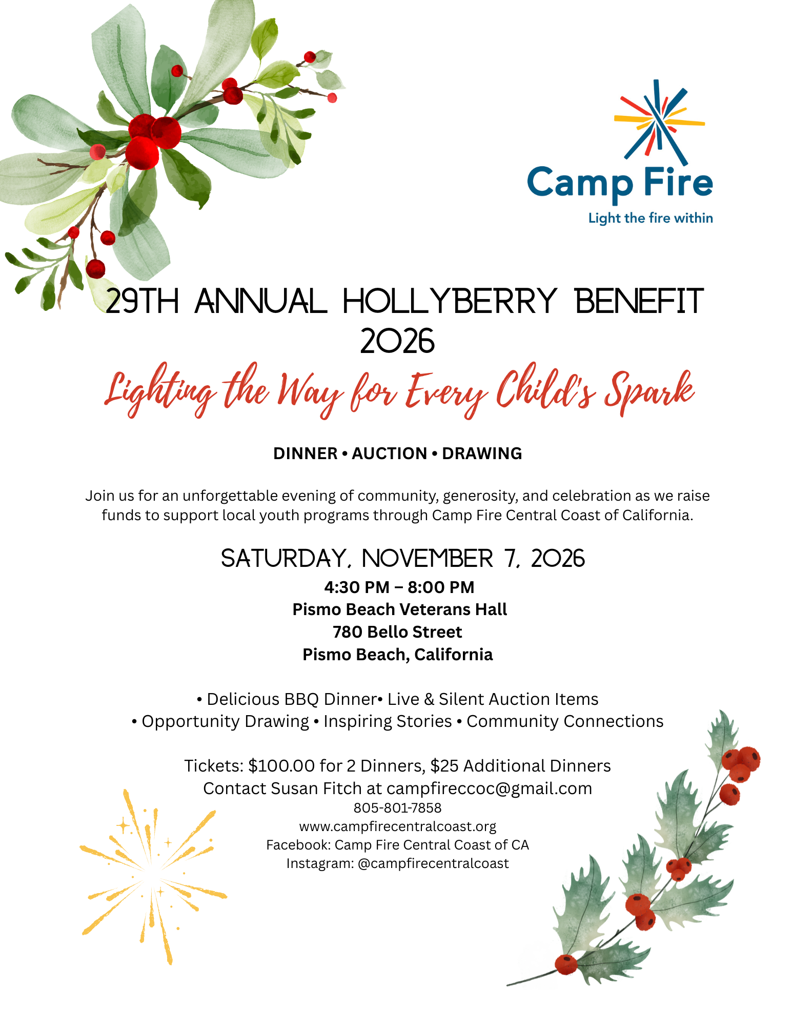 29th HOLLYBERRY BENEFIT
