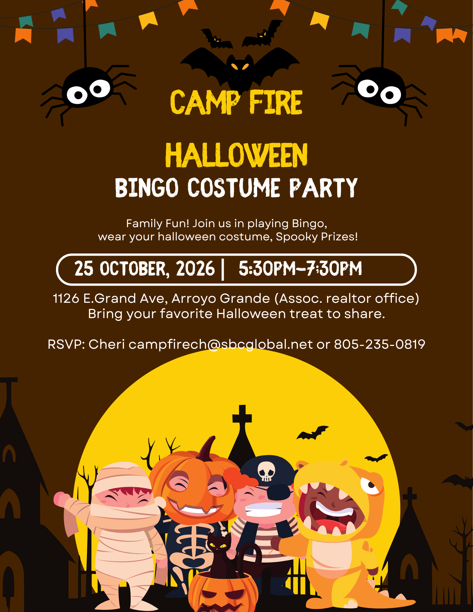 HALLOWEEN BINGO COSTUME PARTY