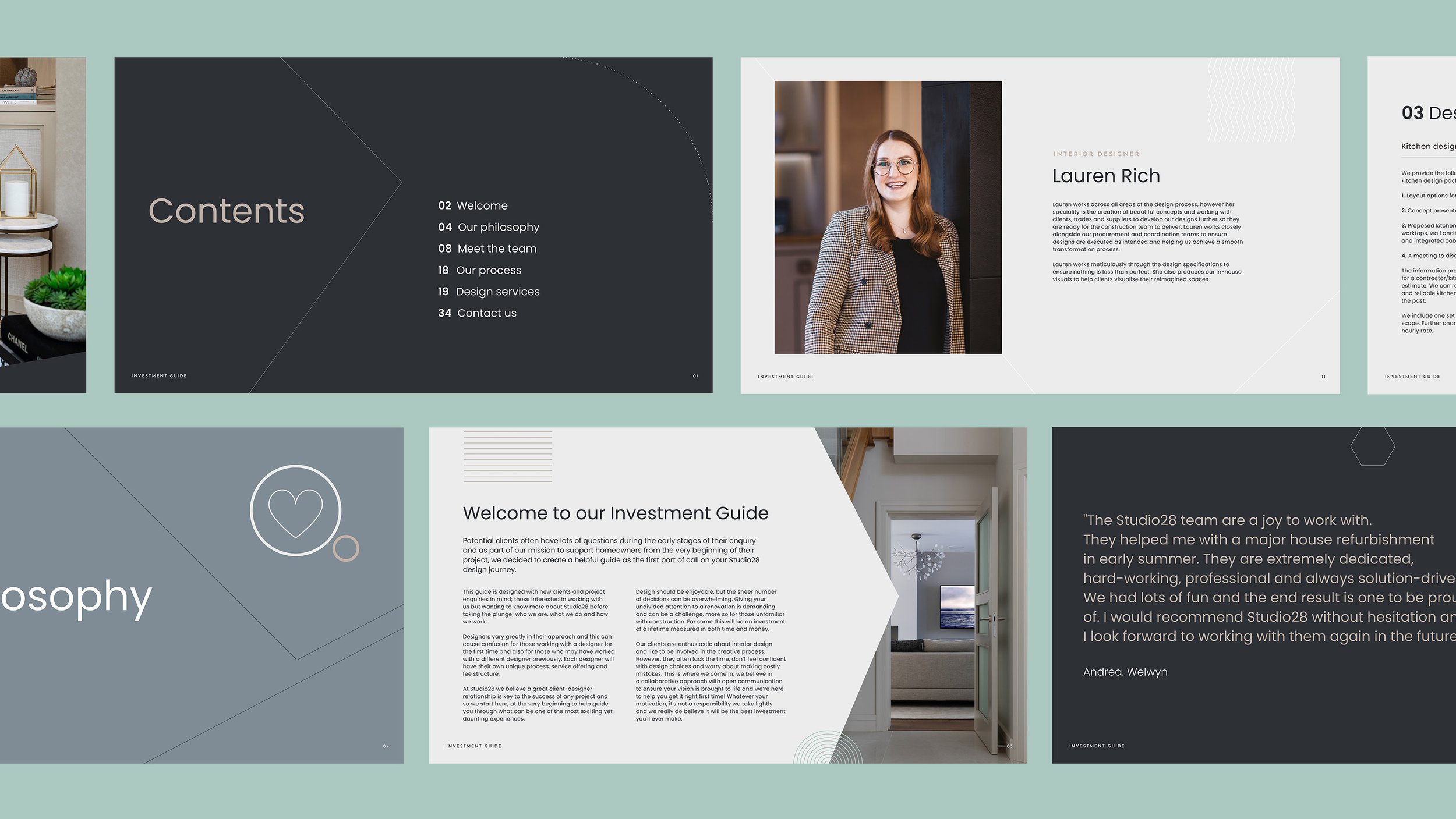 Studio28 Interiors Investment Guide pages 1