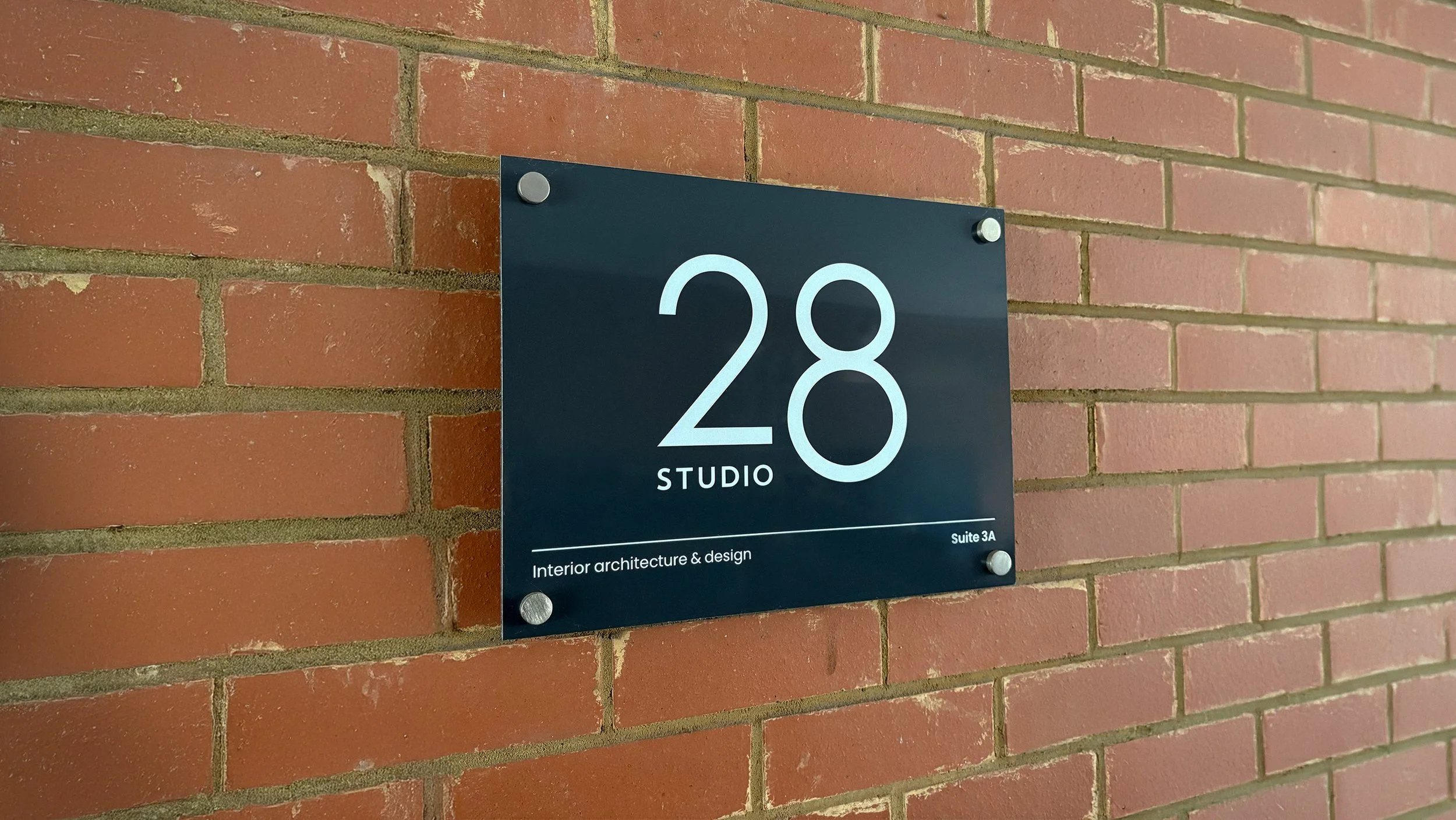 Studio28 Interiors Office Signage