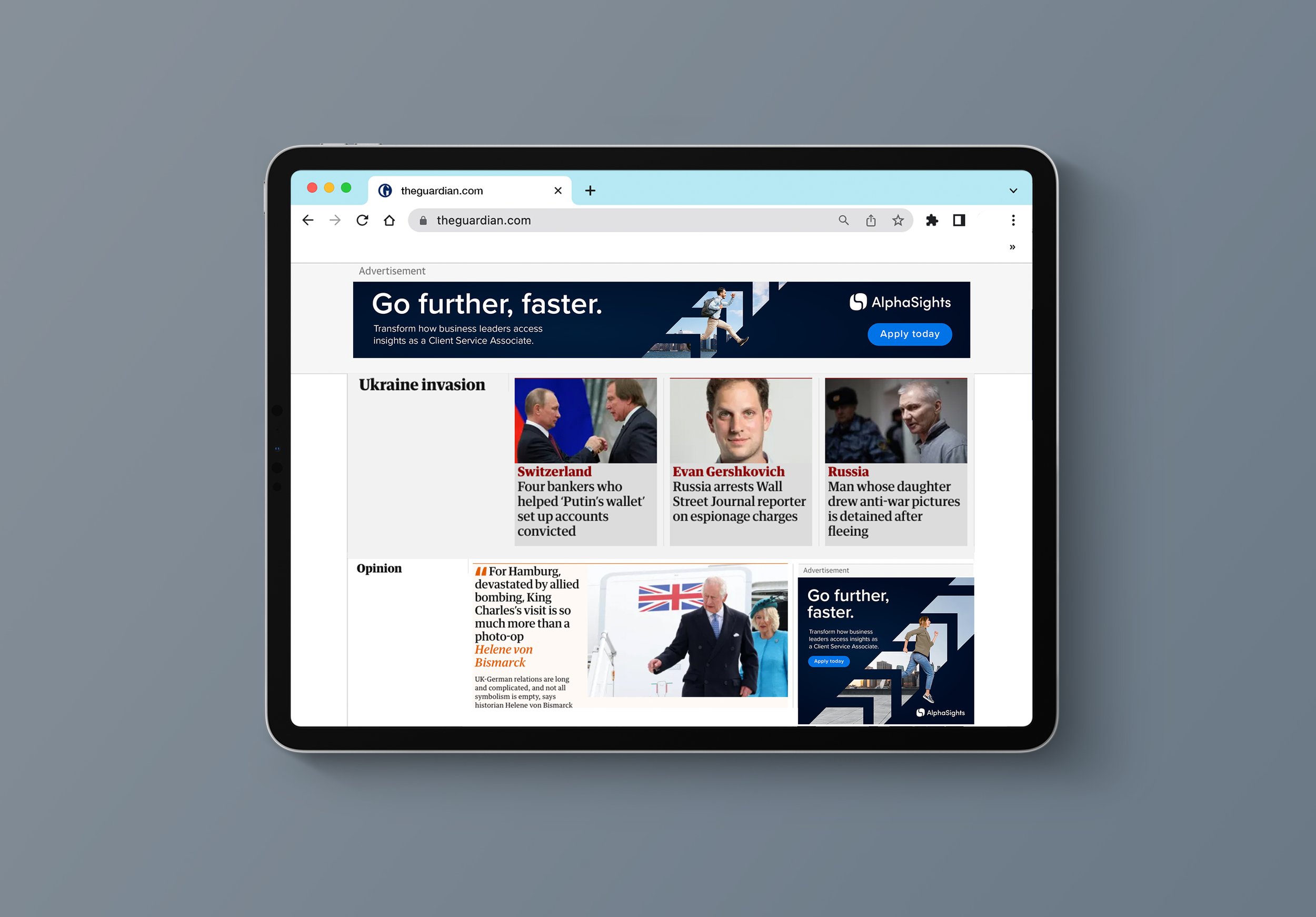 AlphaSights online ads
